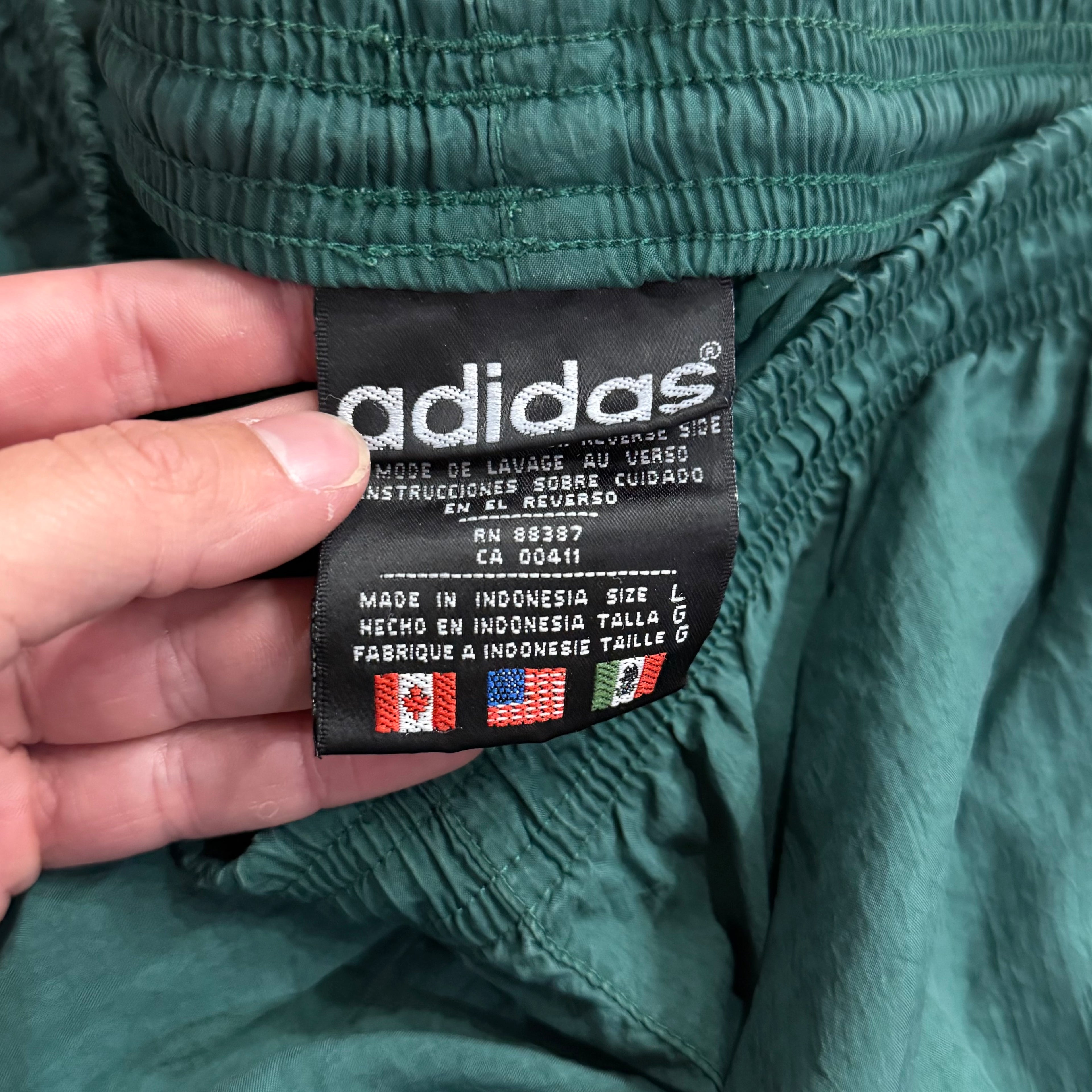 Vintage Adidas Track Shorts Sz XL