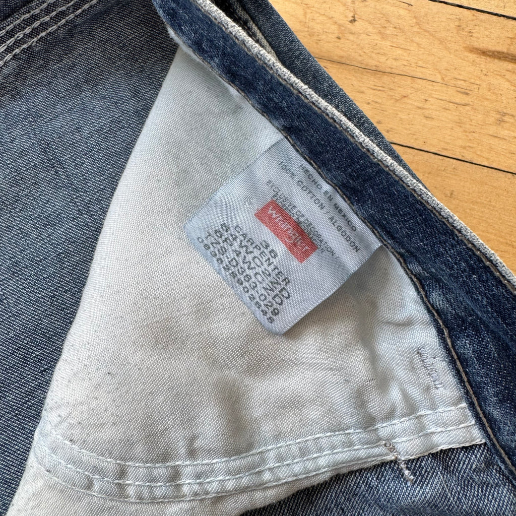 Vintage Wrangler Carpenter Denim Jean Shorts Sz 38