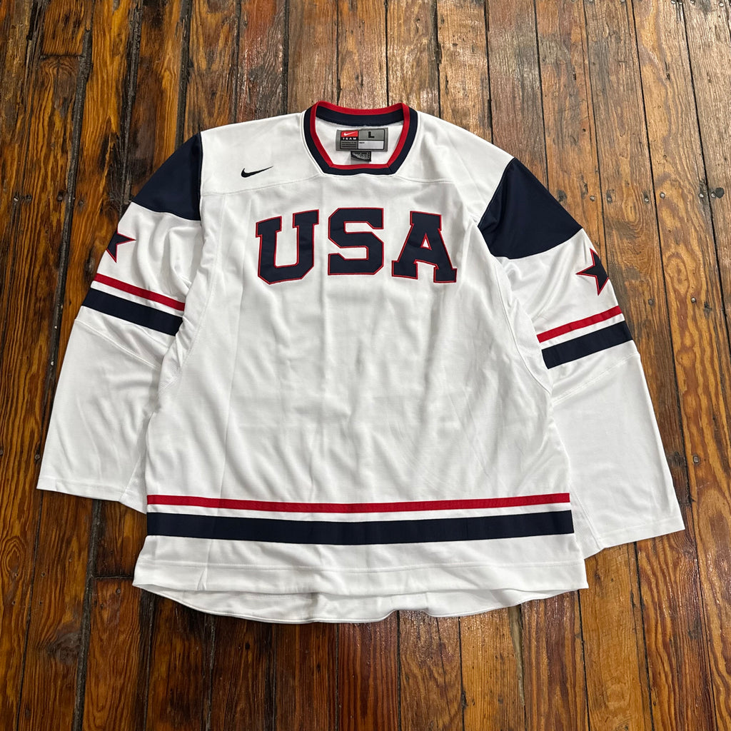 Vintage Nike Team USA Hockey Jersey Sz XL