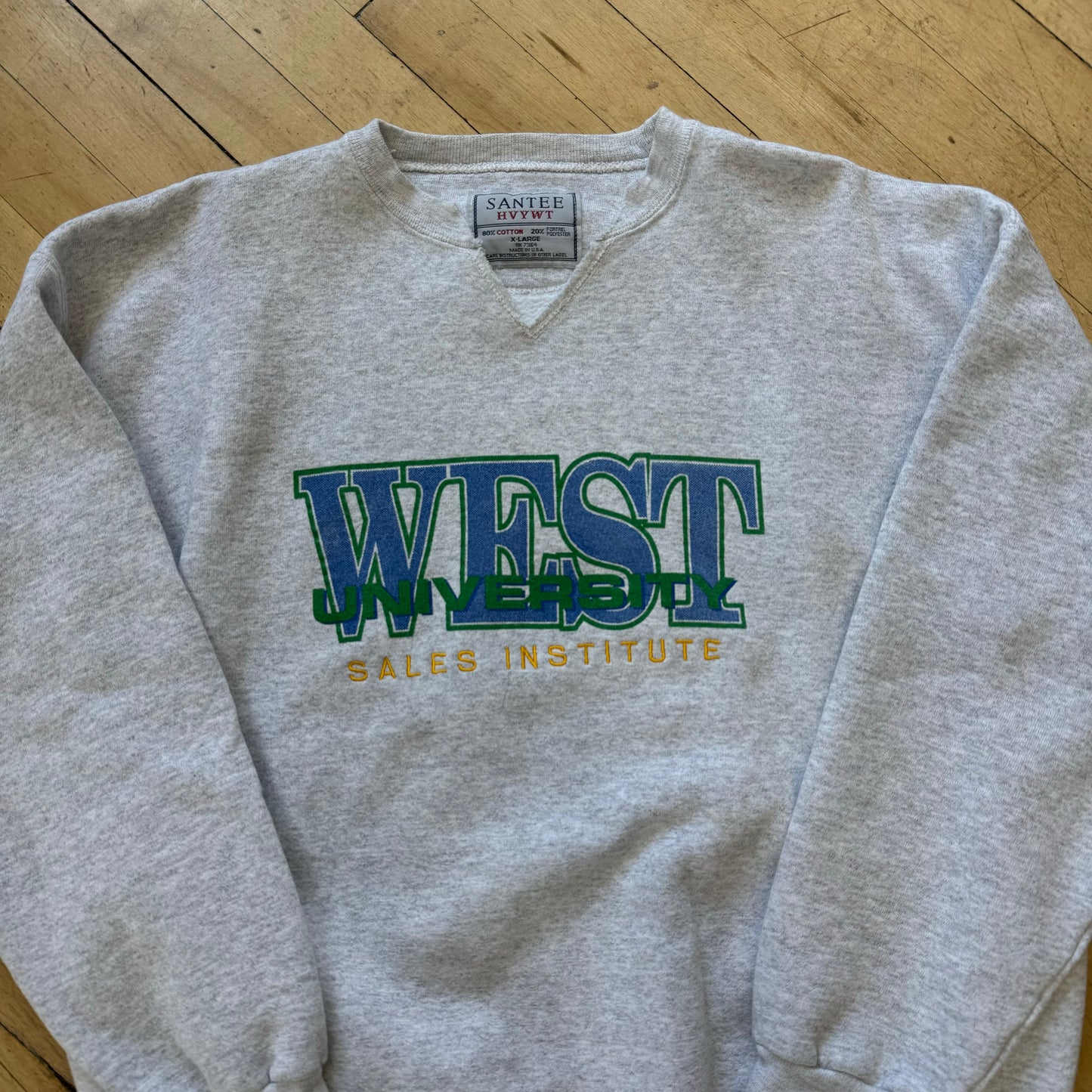 Vintage West University CrewNeck Sz XL