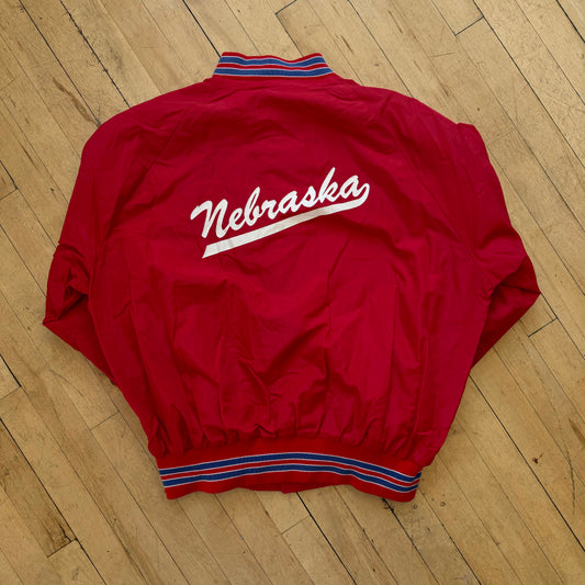 Vintage Nebraska Bomber Jacket Sz M