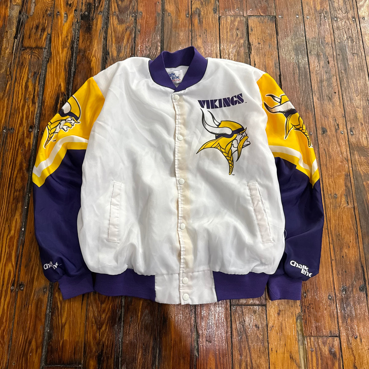 Vintage Chalkline Minnesota Vikings Jacket Sz XL