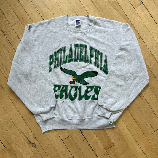 Vintage Russell Philadelphia Eagles Crewneck Sz L