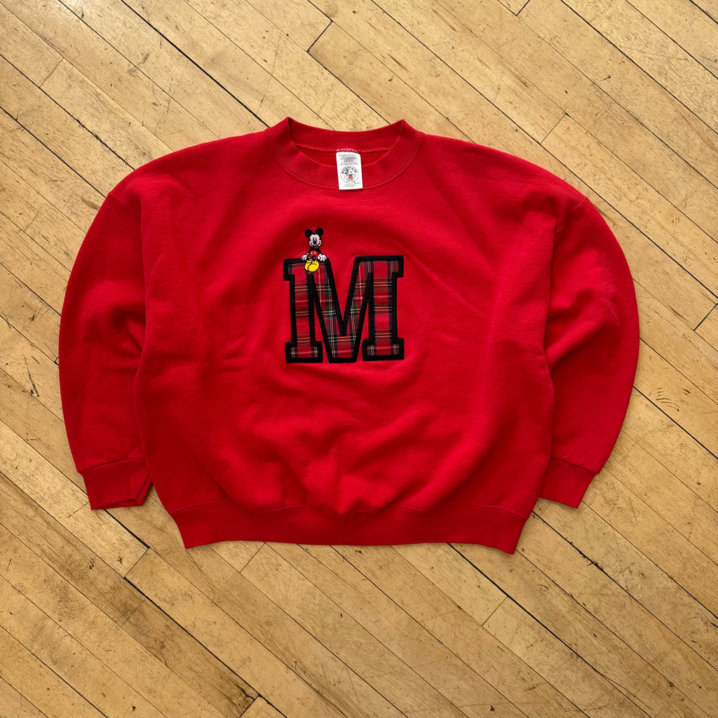 Vintage Mickey Mouse “M” CrewNeck Sz M