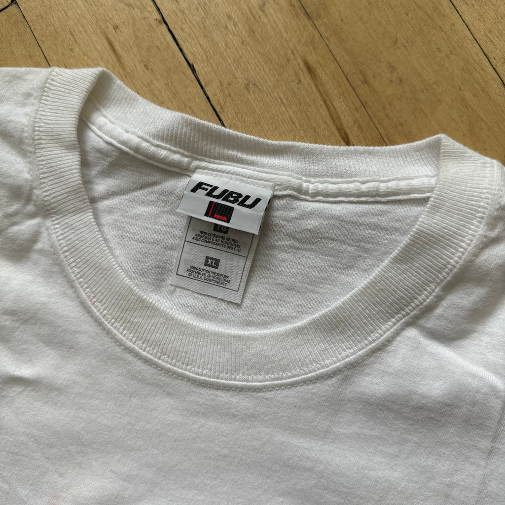 Vintage Bootleg Fubu Embroidered T-shirt Sz XL