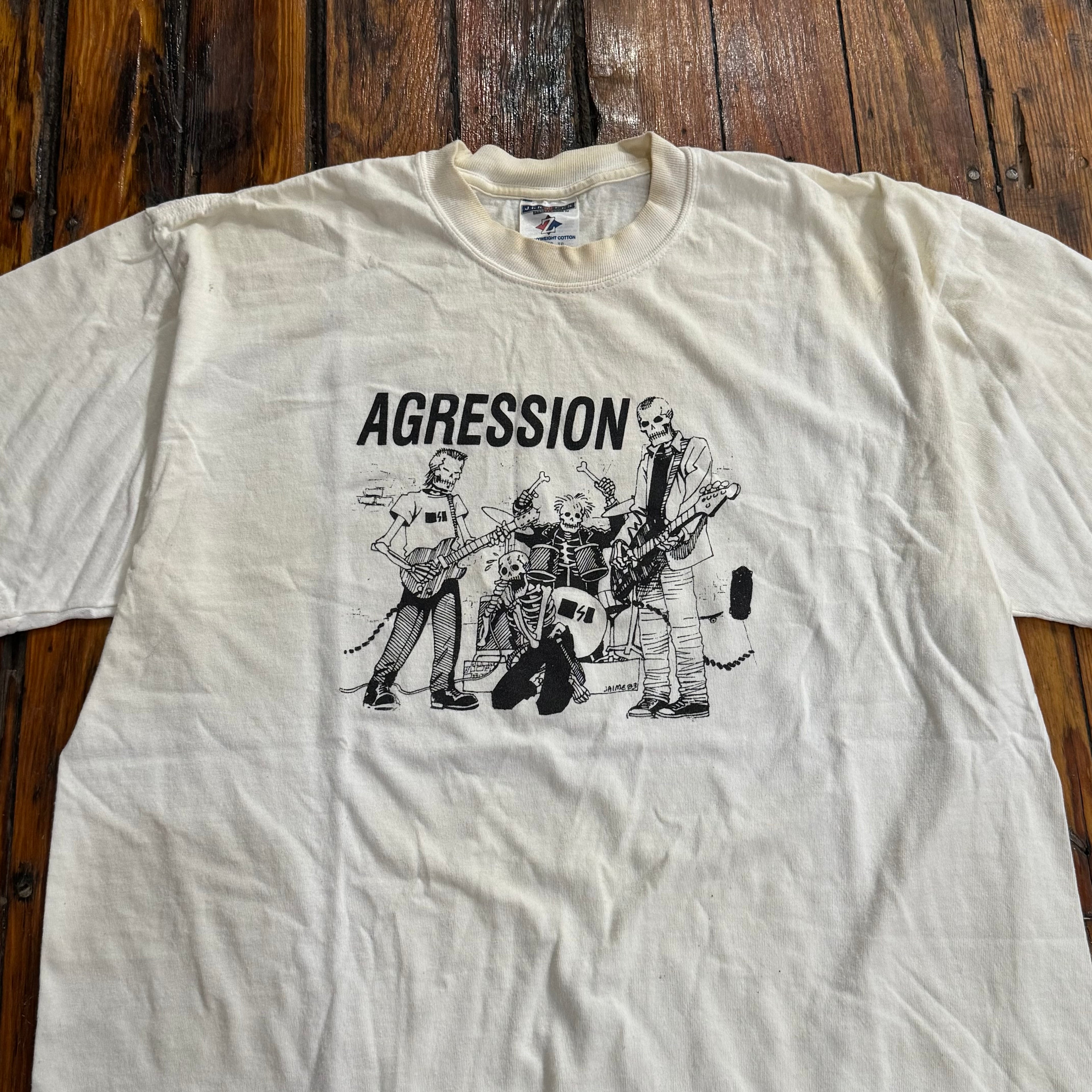Vintage Aggression Band T-shirt Sz XL