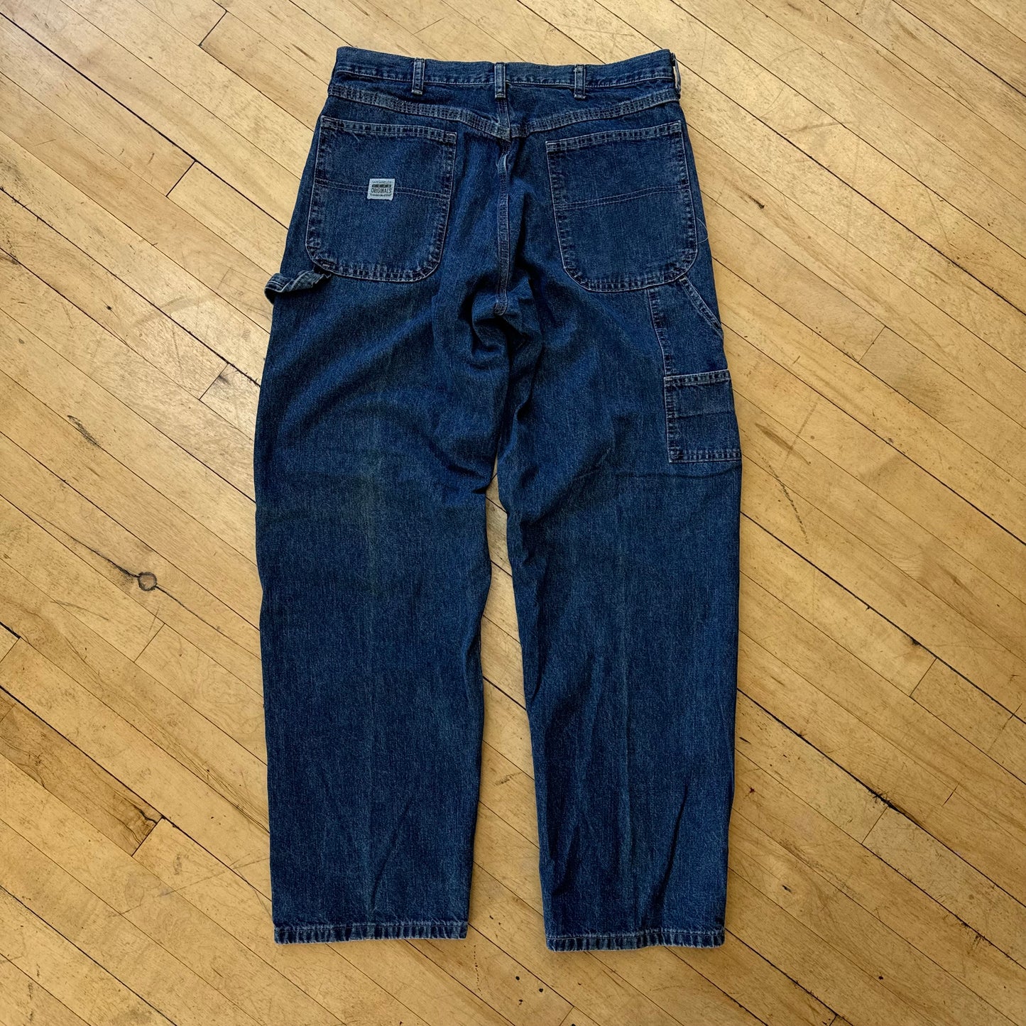 Vintage Wrangler Cargo Denim Jeans Sz 34x32