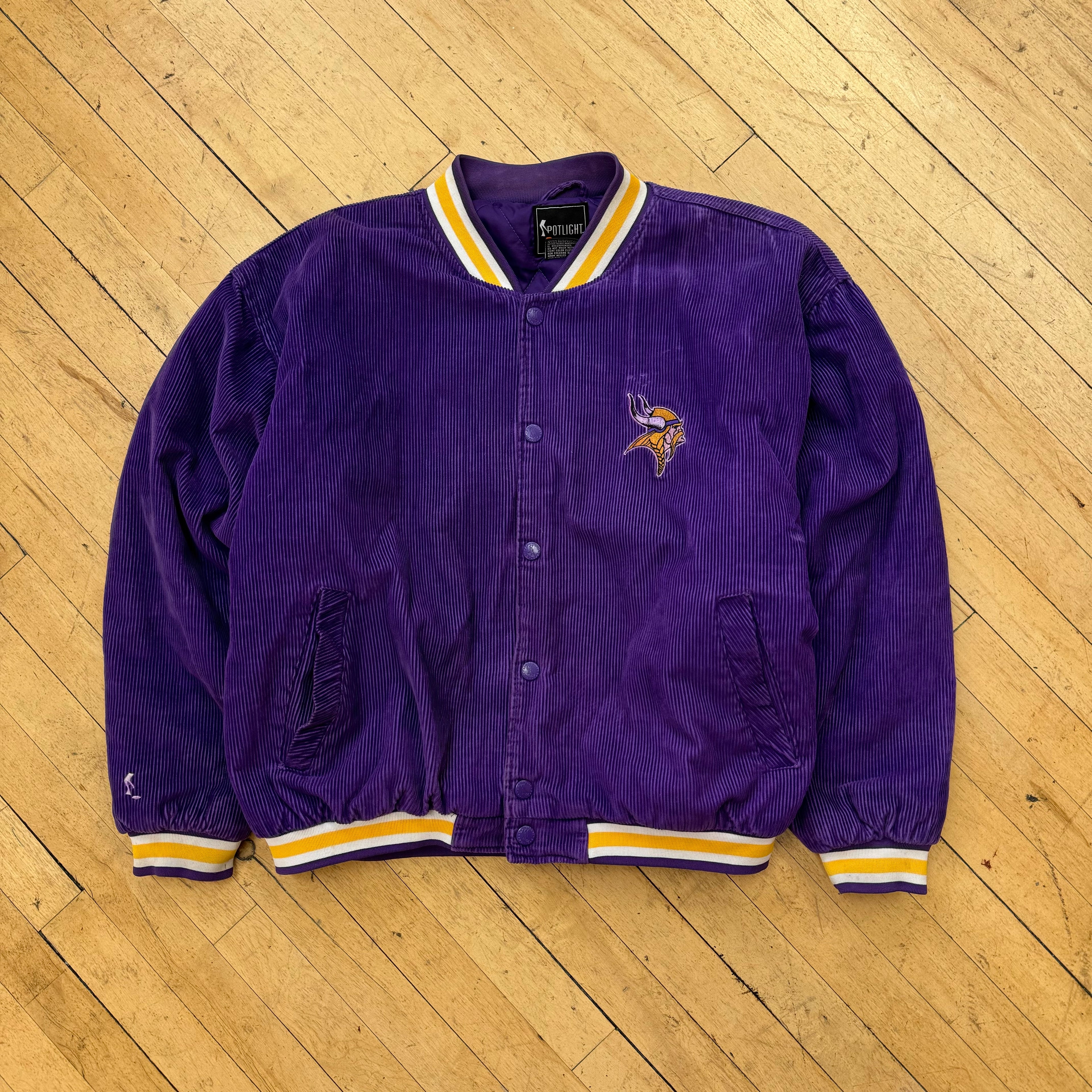 Vintage Corduroy Minnesota Vikings Jacket Sz L