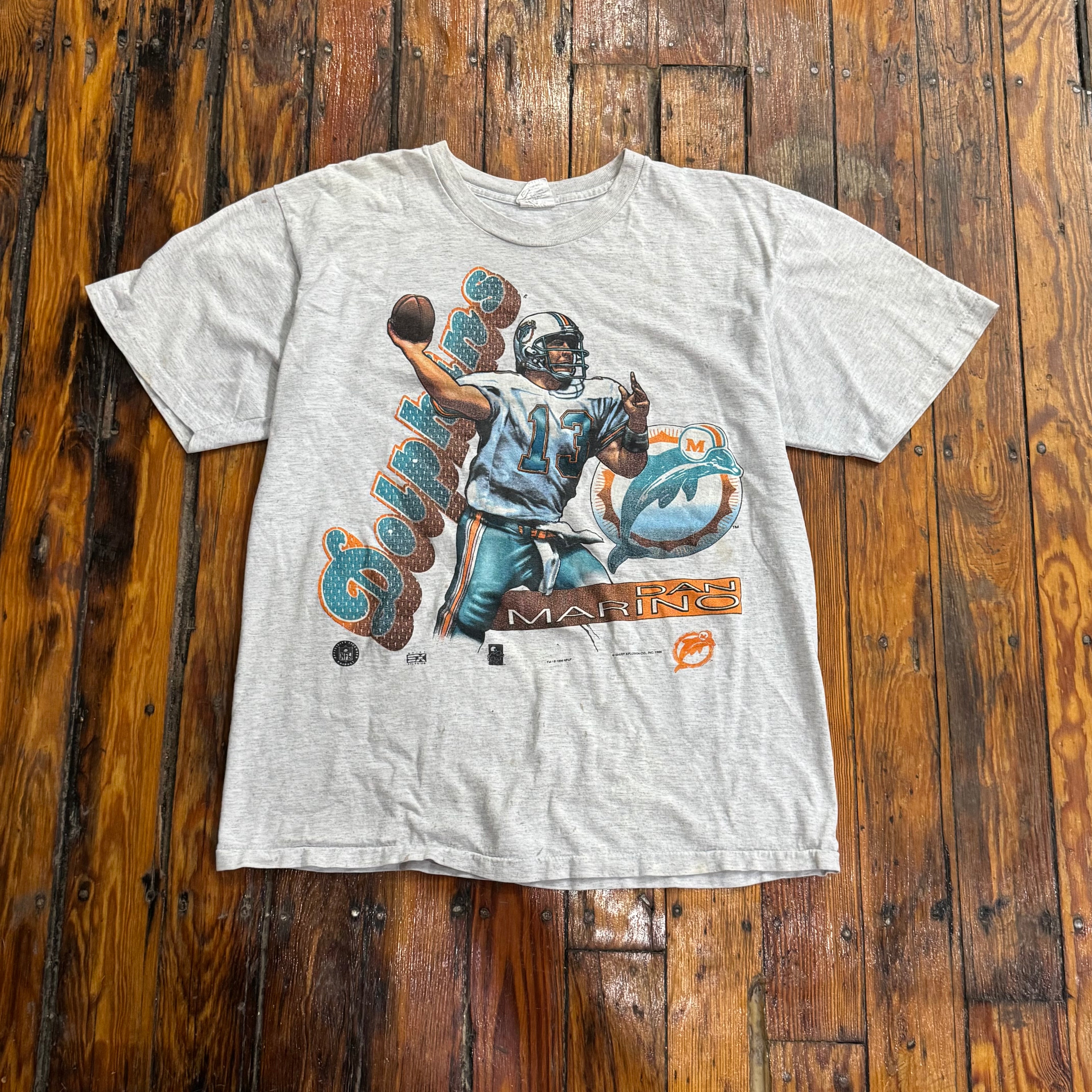 Vintage Dan Marino Dolphins T-shirt Sz XL