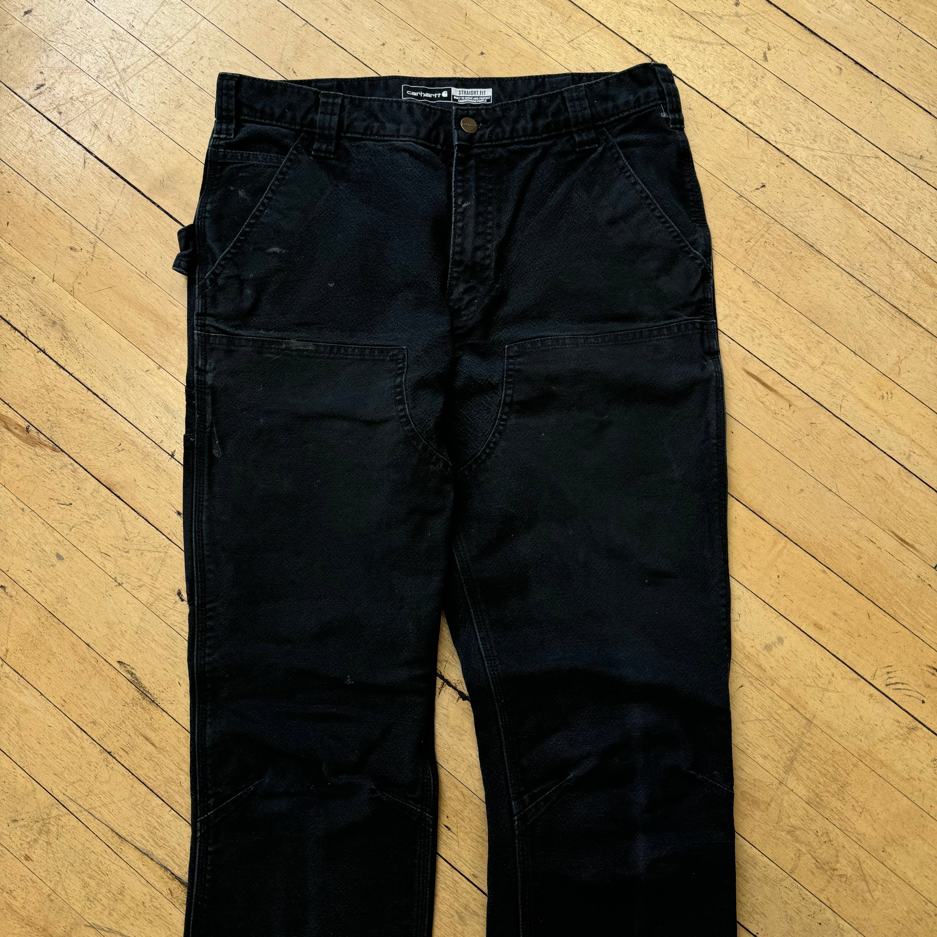 2000s Carhartt Double Knee Straight fit Denim Jeans Sz 34x34