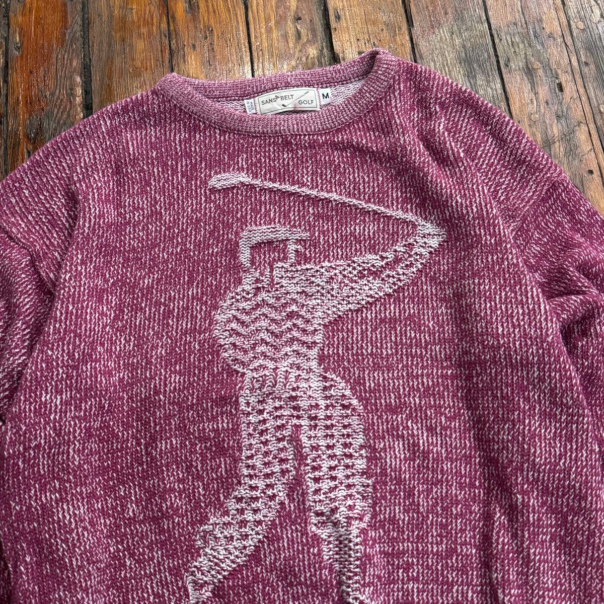 Vintage SansBelt Golf Knit Sweater Sz M