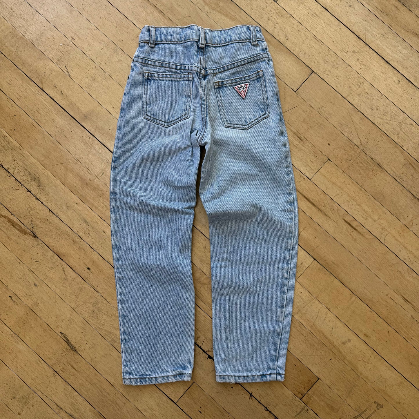 Vintage Light Wash Guess Denim Jeans Sz YTH 7