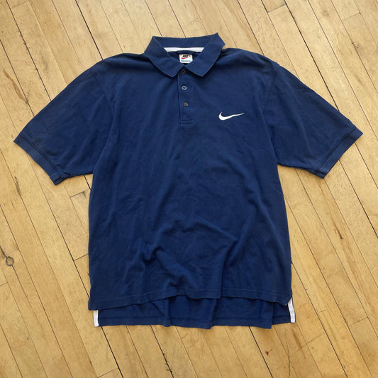 Vintage Team Nike Embroidered Polo T-shirt Sz L
