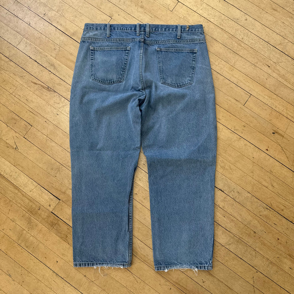 Vintage Faded Denim Jeans Sz 38x30