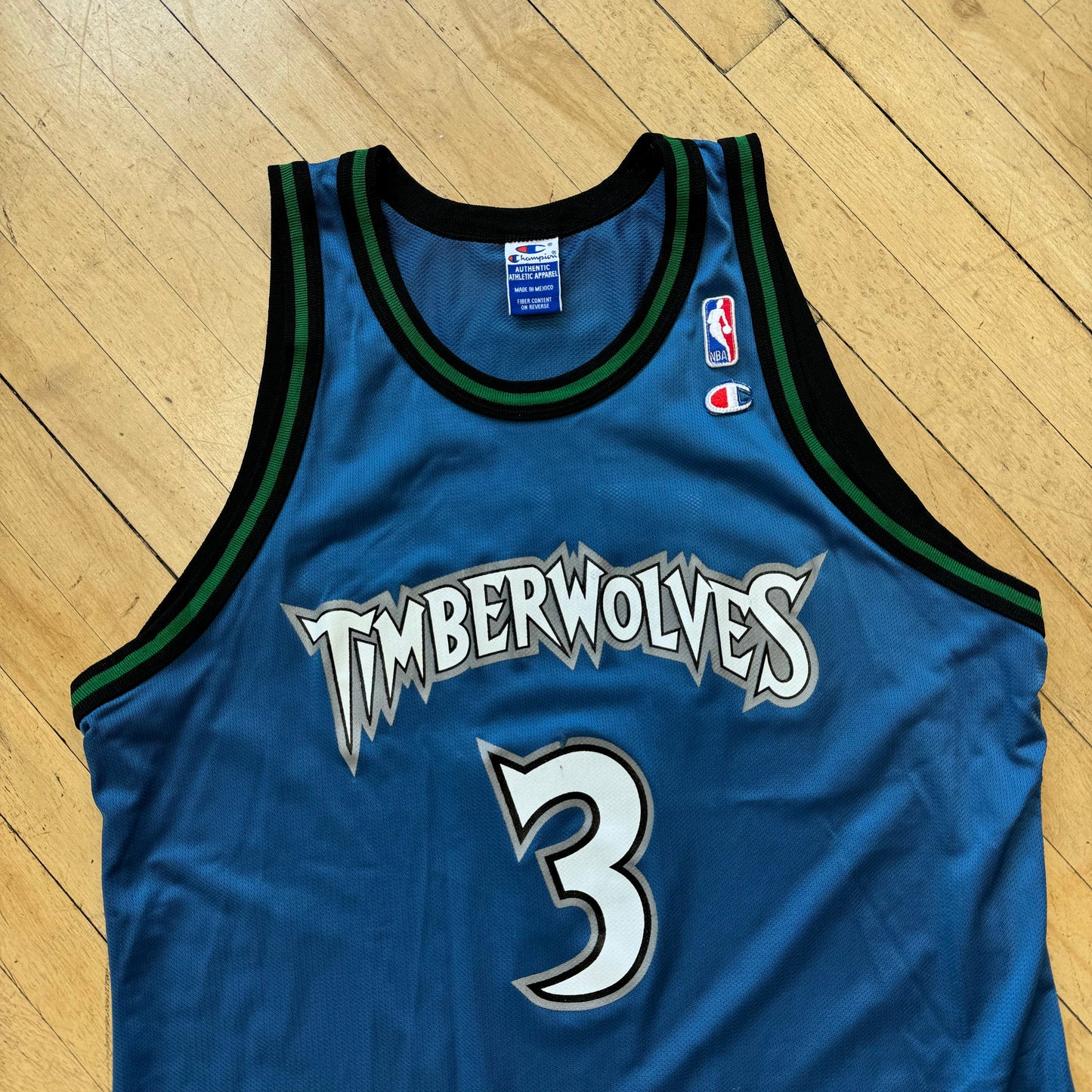 Vintage Champion Timberwolves “Marbury” Jersey Sz L