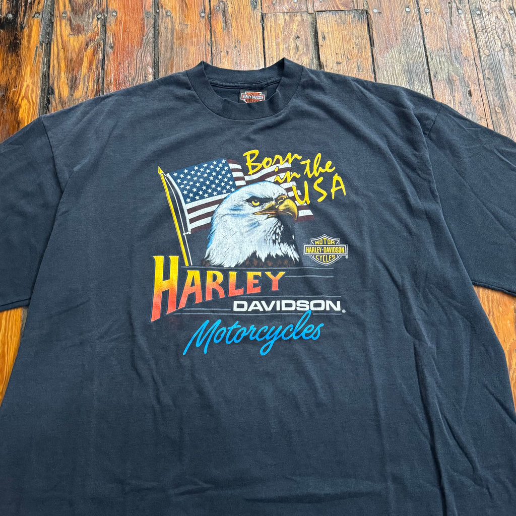 Vintage Harley Davidson Born in the USA T-shirt Sz XXL