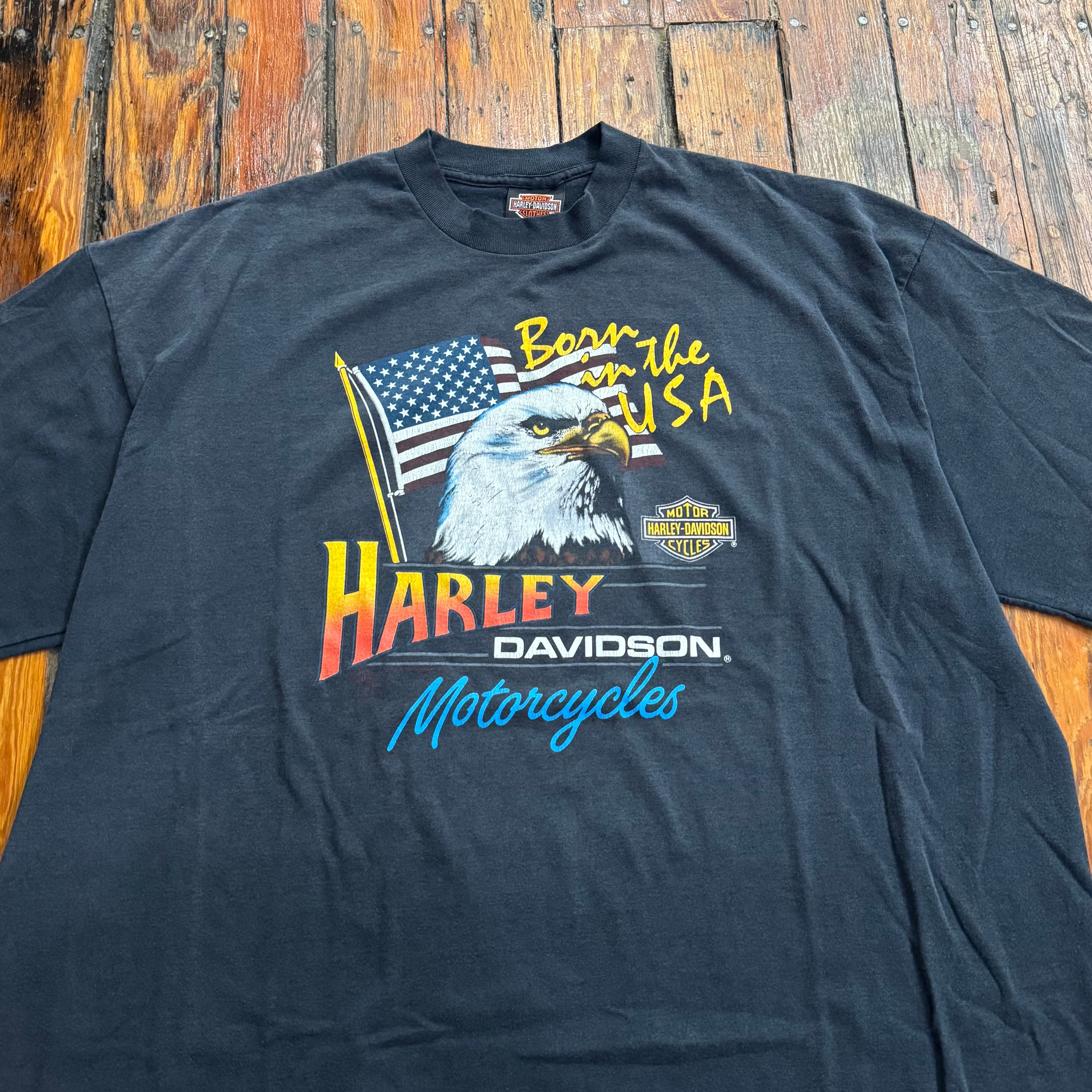 Vintage Harley Davidson Born in the USA T-shirt Sz XXL