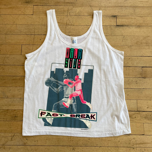 90s Basketball Tank Top T-shirt Sz L