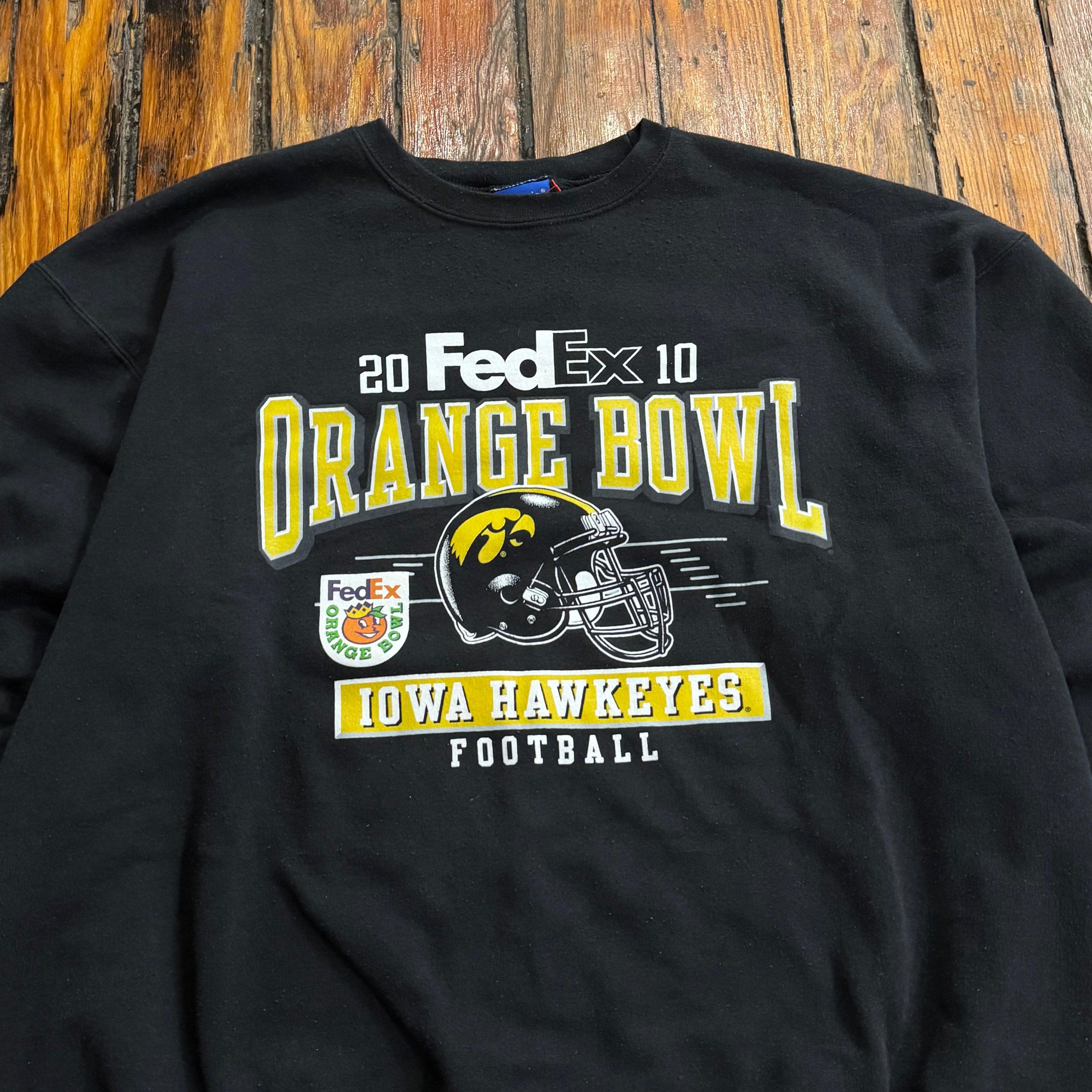 Iowa Hawkeyes Orange Bowl CrewNeck Sz XL