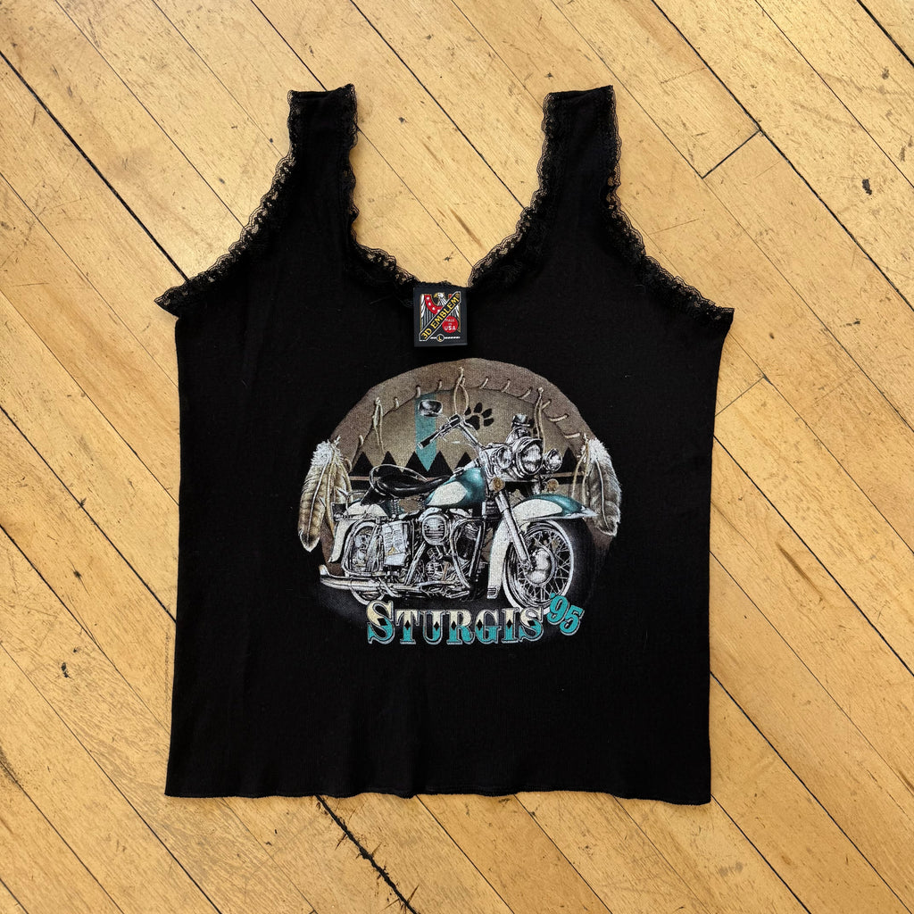 Vintage 3D Emblem Sturgis Tank Top T-shirt Sz L