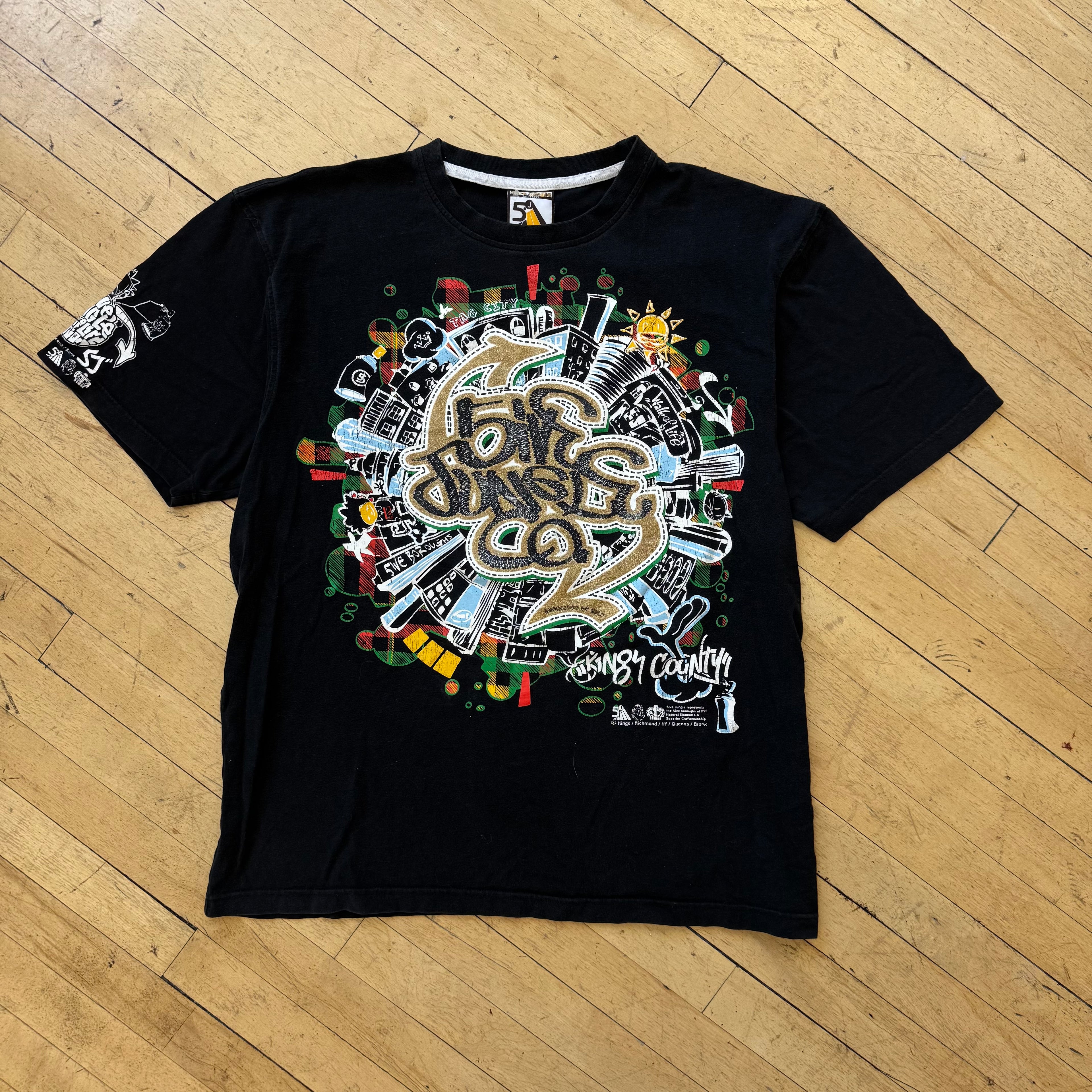 Y2K Five Jungle T-shirt Sz XXL