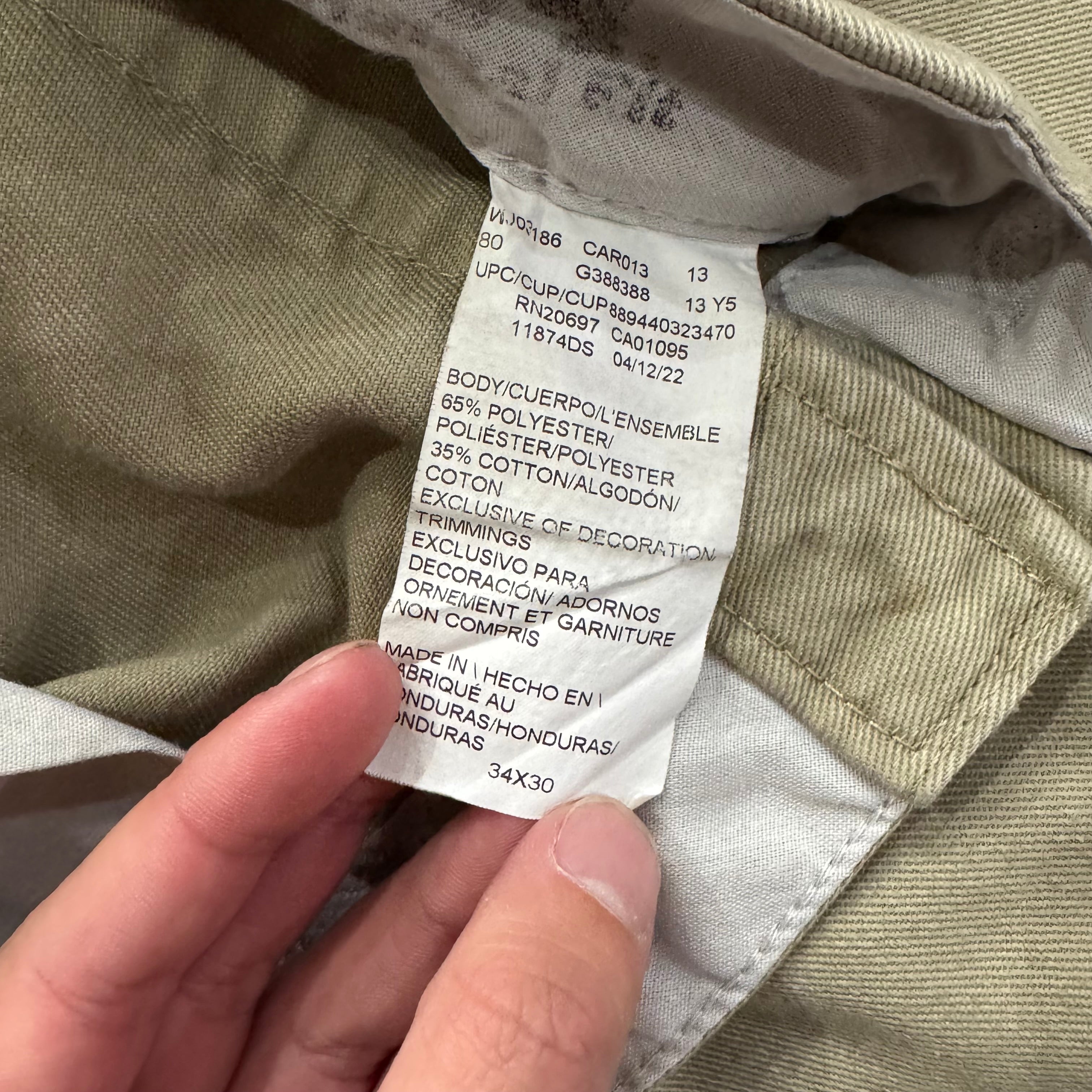 00s Dickies 874 Pants Sz 34x30