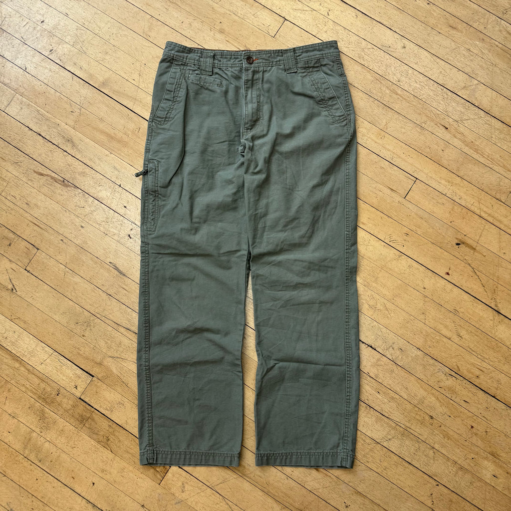 Vintage Outdoor Life Olive Cargo Khakis Sz 34x32