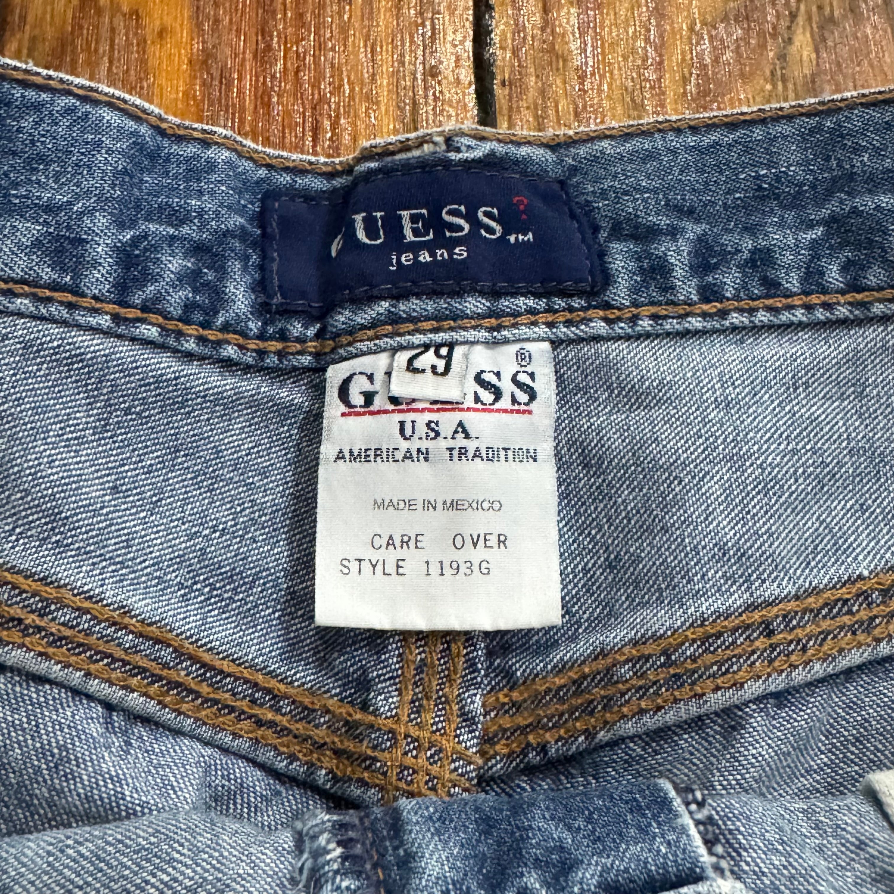 Vintage Guess USA Denim Jean Shorts Sz 29