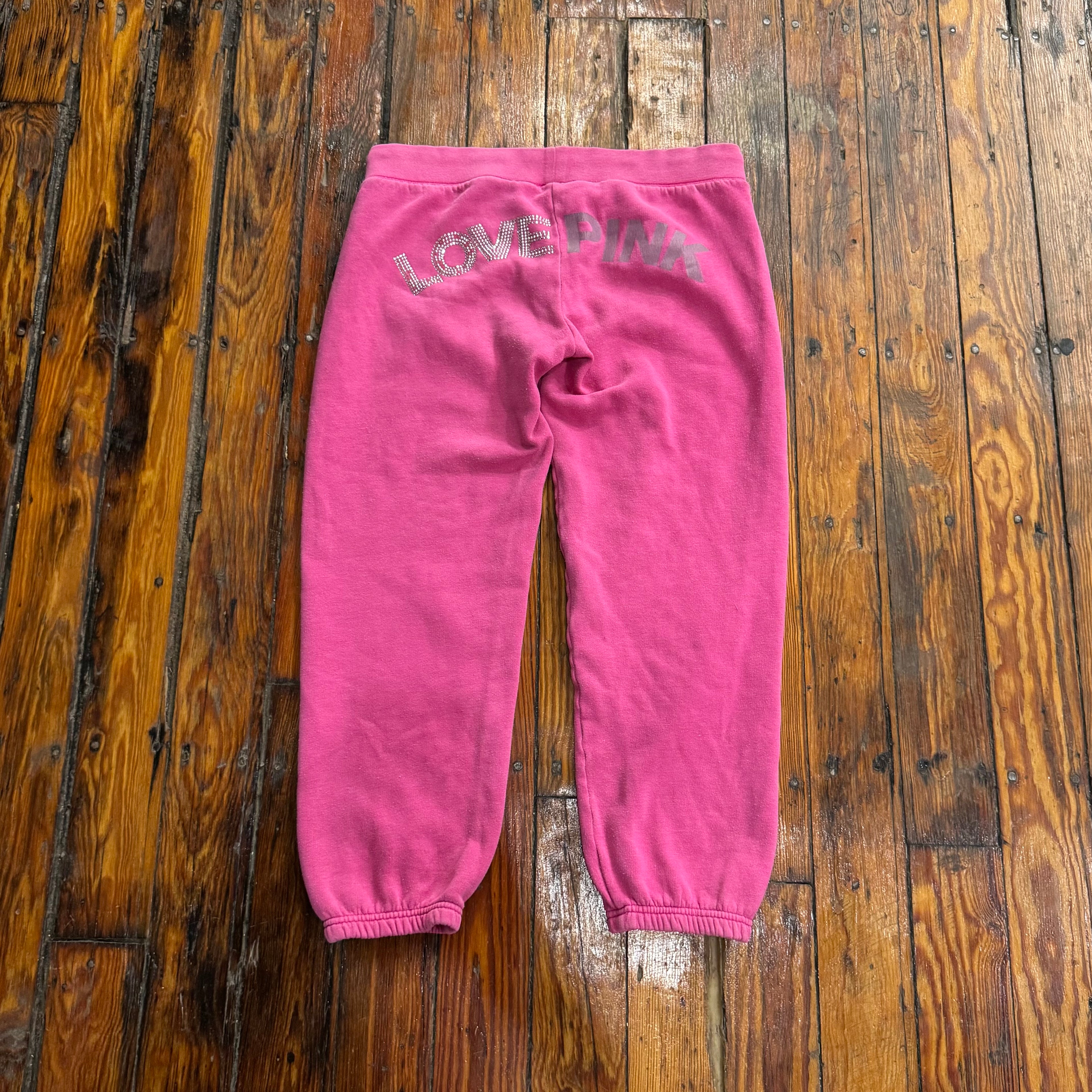 Y2K Love Pink SpellOut Pants Sz S