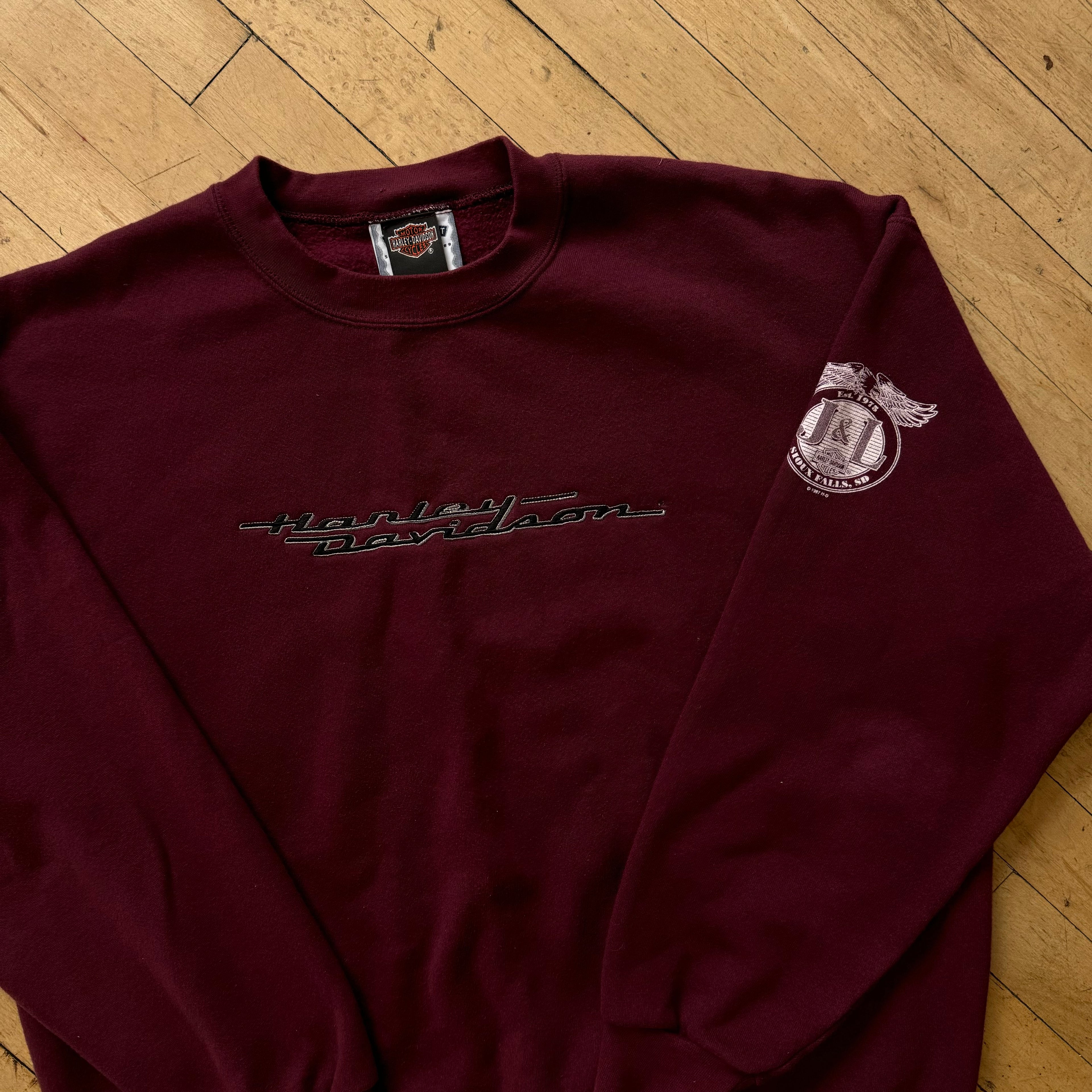 Vintage Harley Davidson Sioux Falls CrewNeck Sz XXL