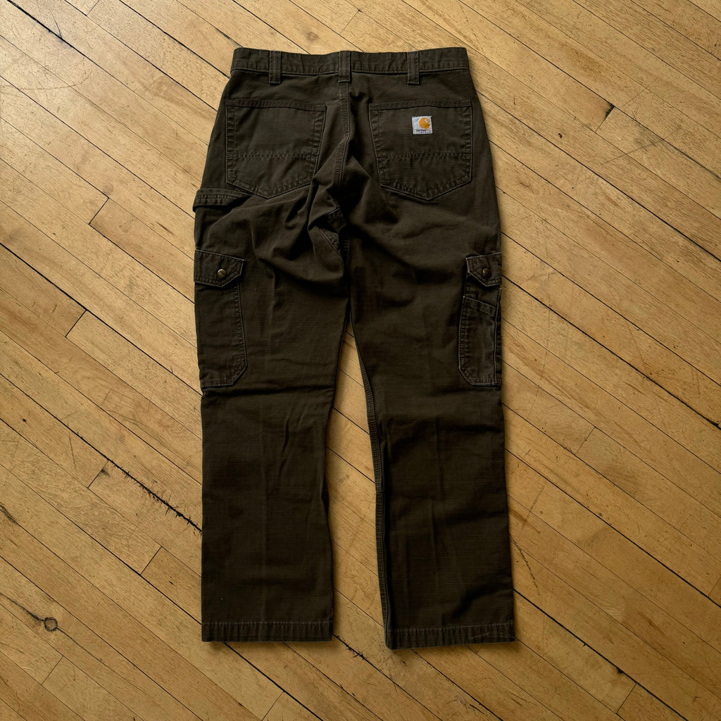 Carhartt Brown Khaki Cargo Pants Sz 34x32