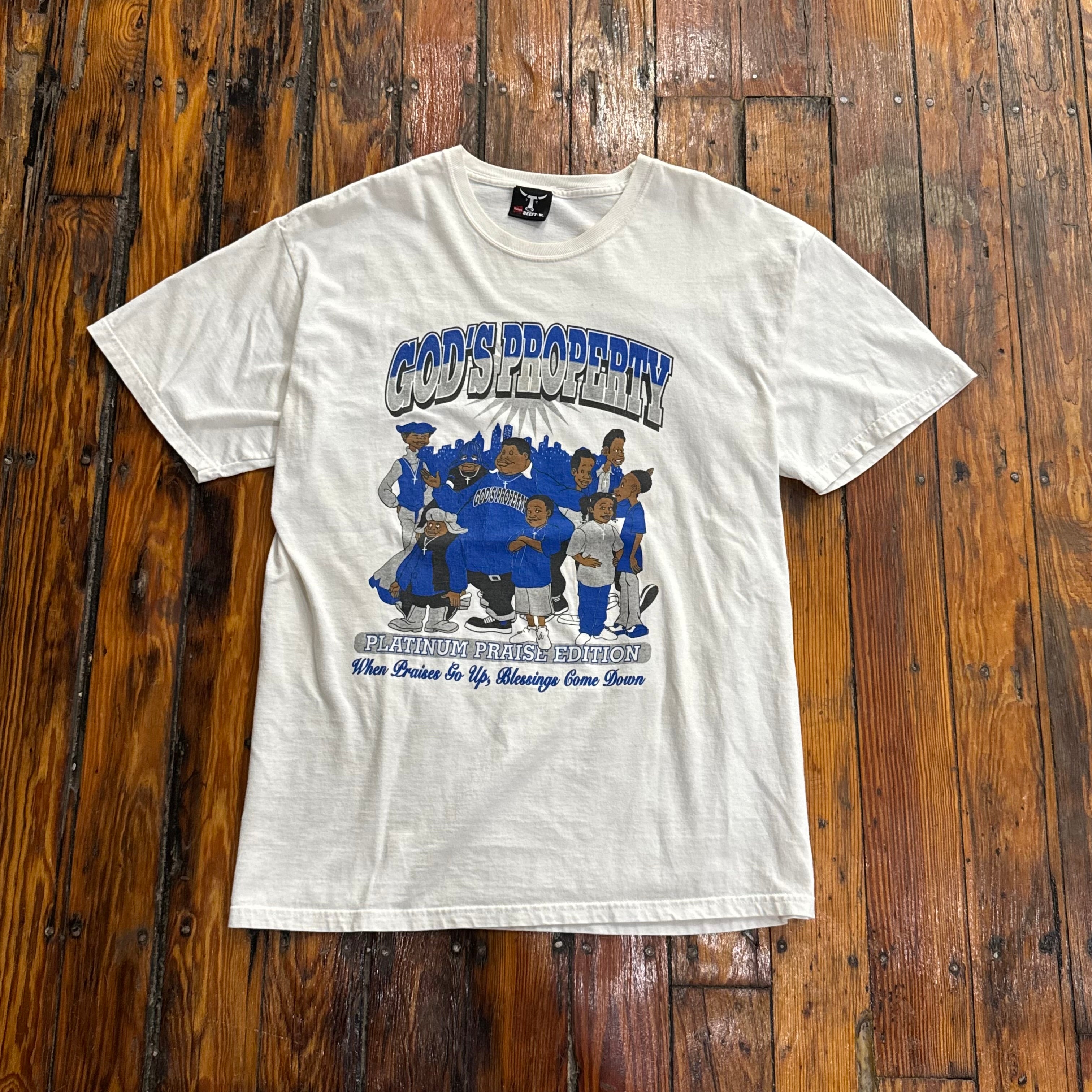Vintage Gods Property Platinum Praise T-shirt Sz L