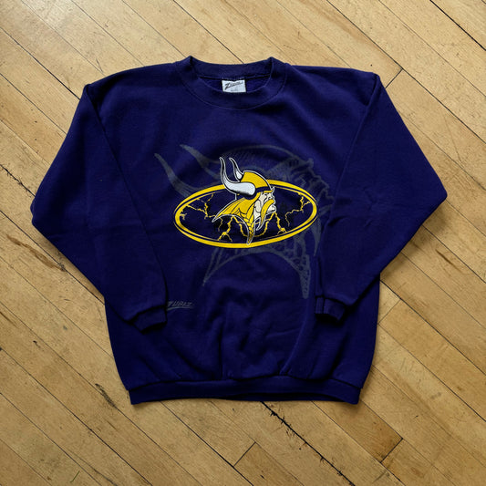 Vintage Minnesota Viking’s Zubaz Crewneck Sz YTH L