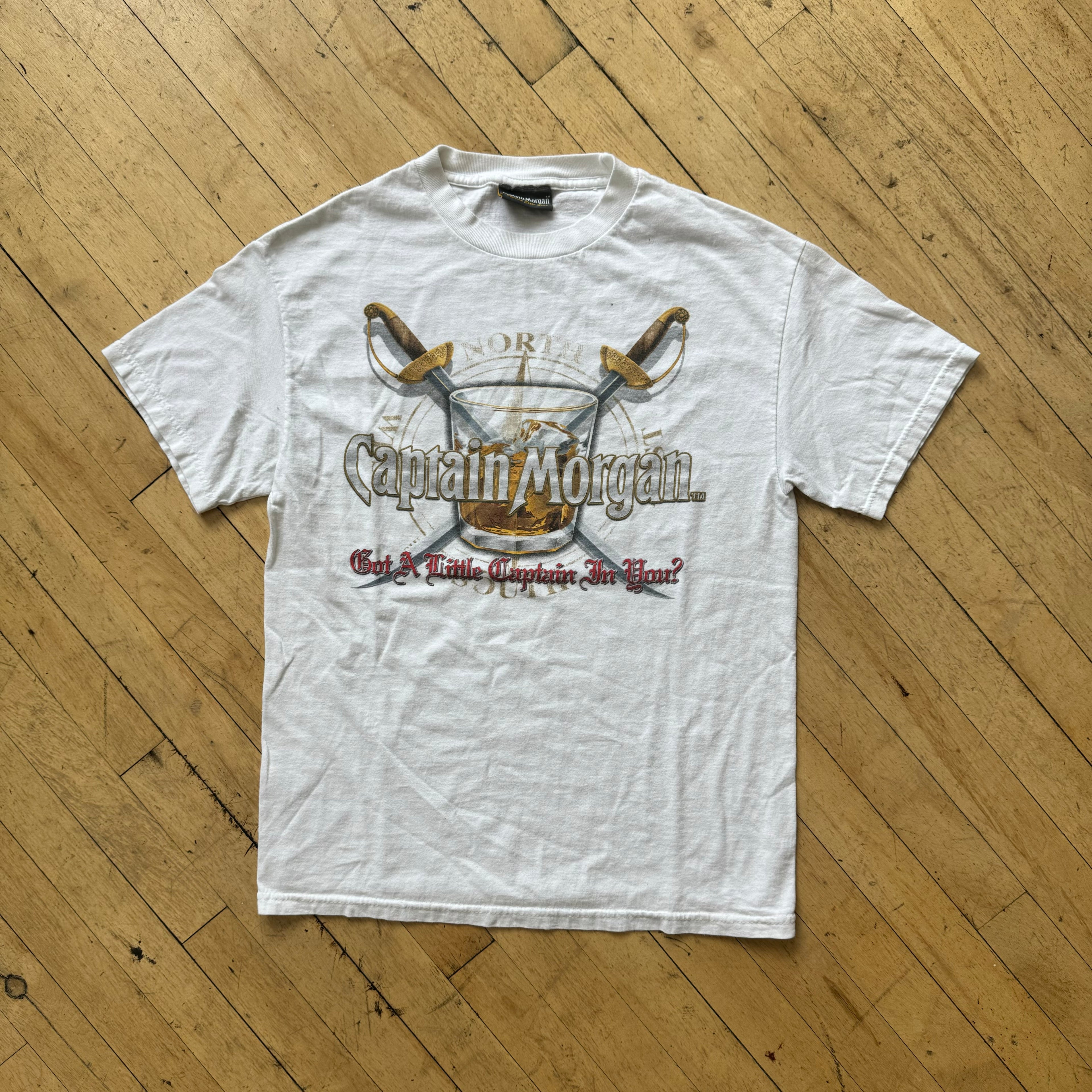 Vintage Captain Morgan T-shirt Sz M