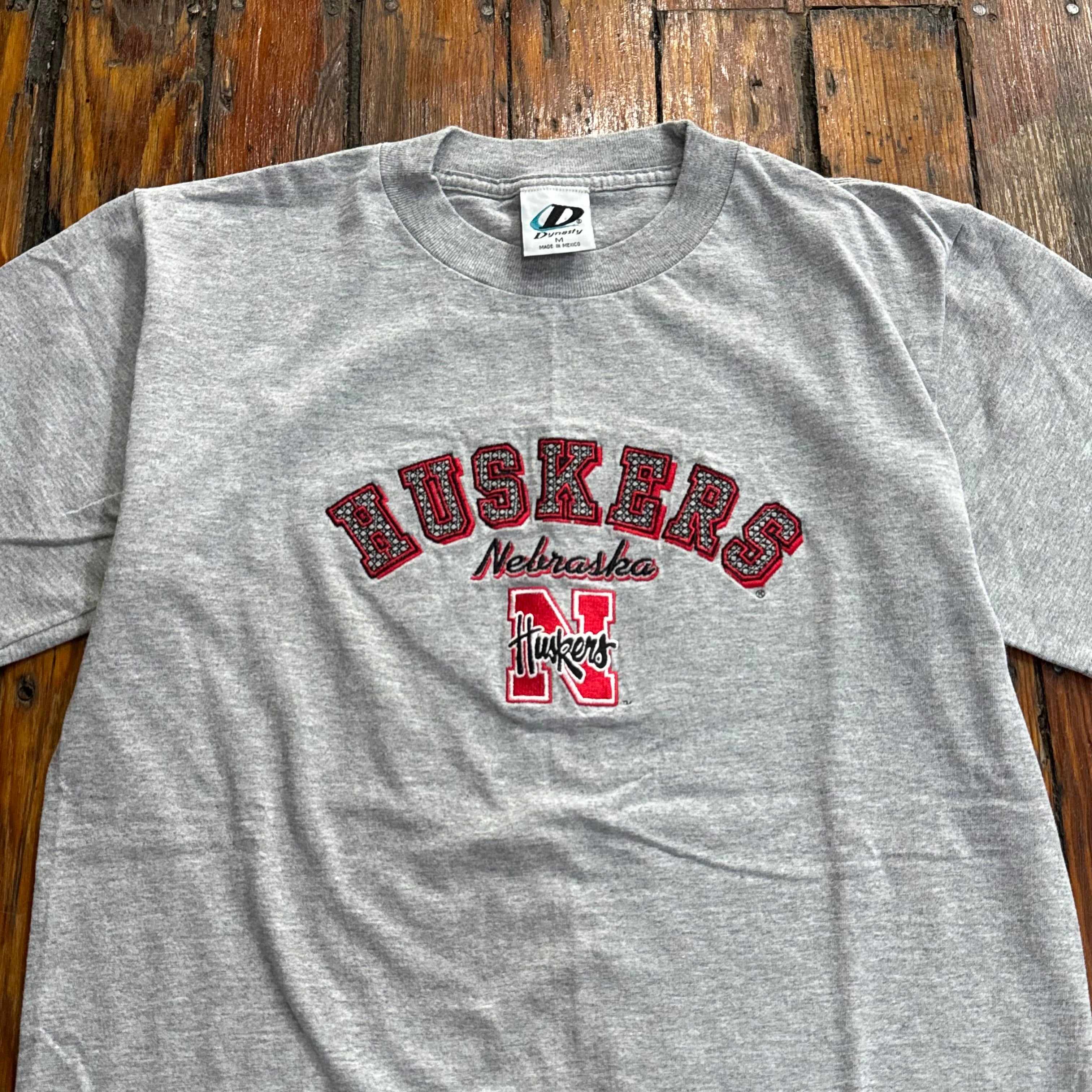 Vintage Nebraska Huskers SpellOut T-shirt Sz M