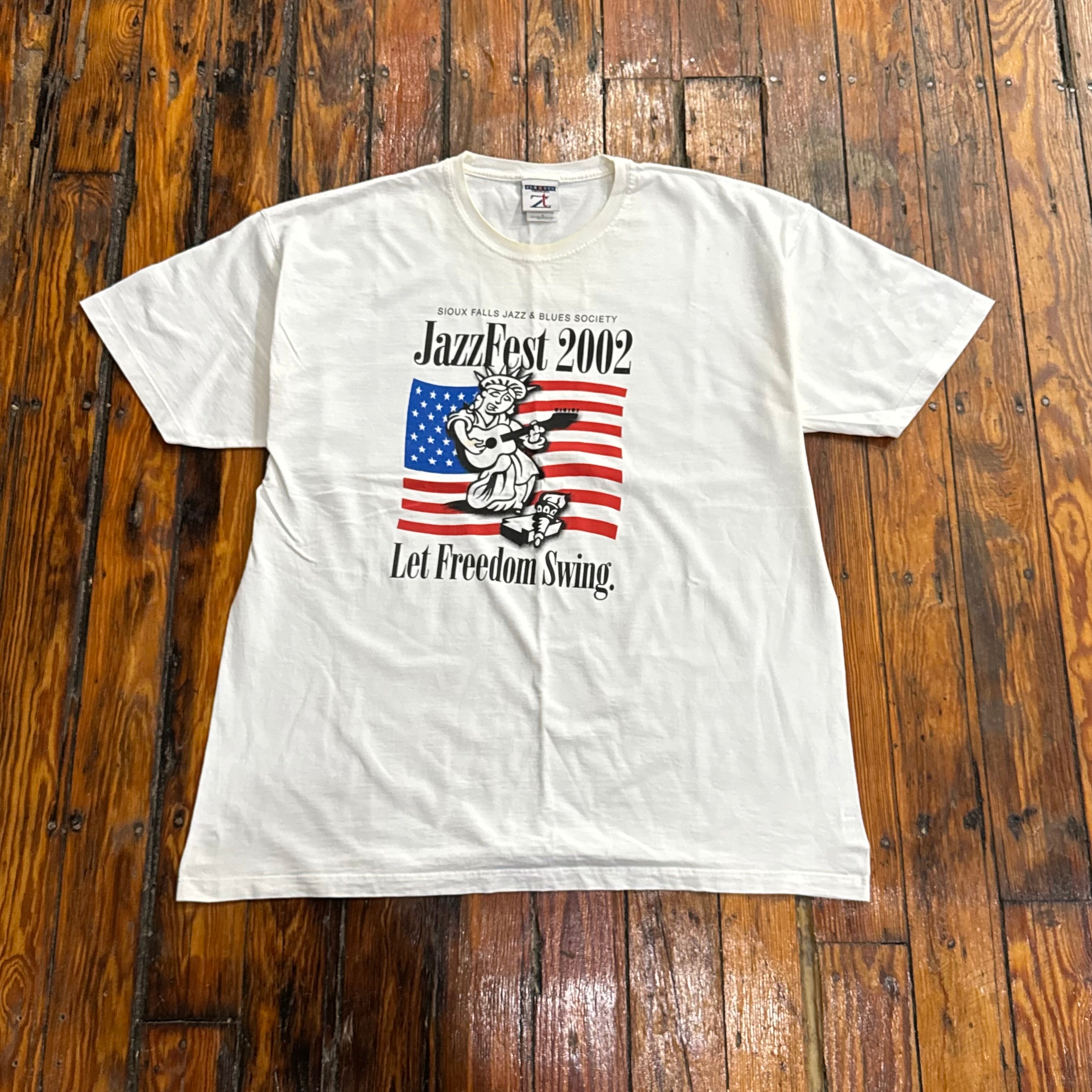 Jazz Fest Sioux Falls Freedom 2002 T-shirt Sz XL