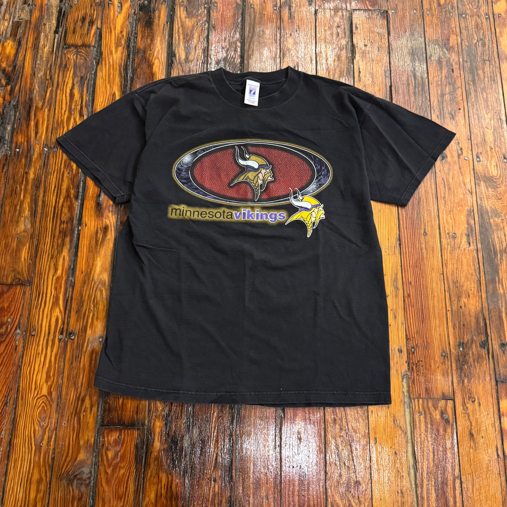 Vintage Minnesota Vikings Oval Logo T-shirt Sz XL