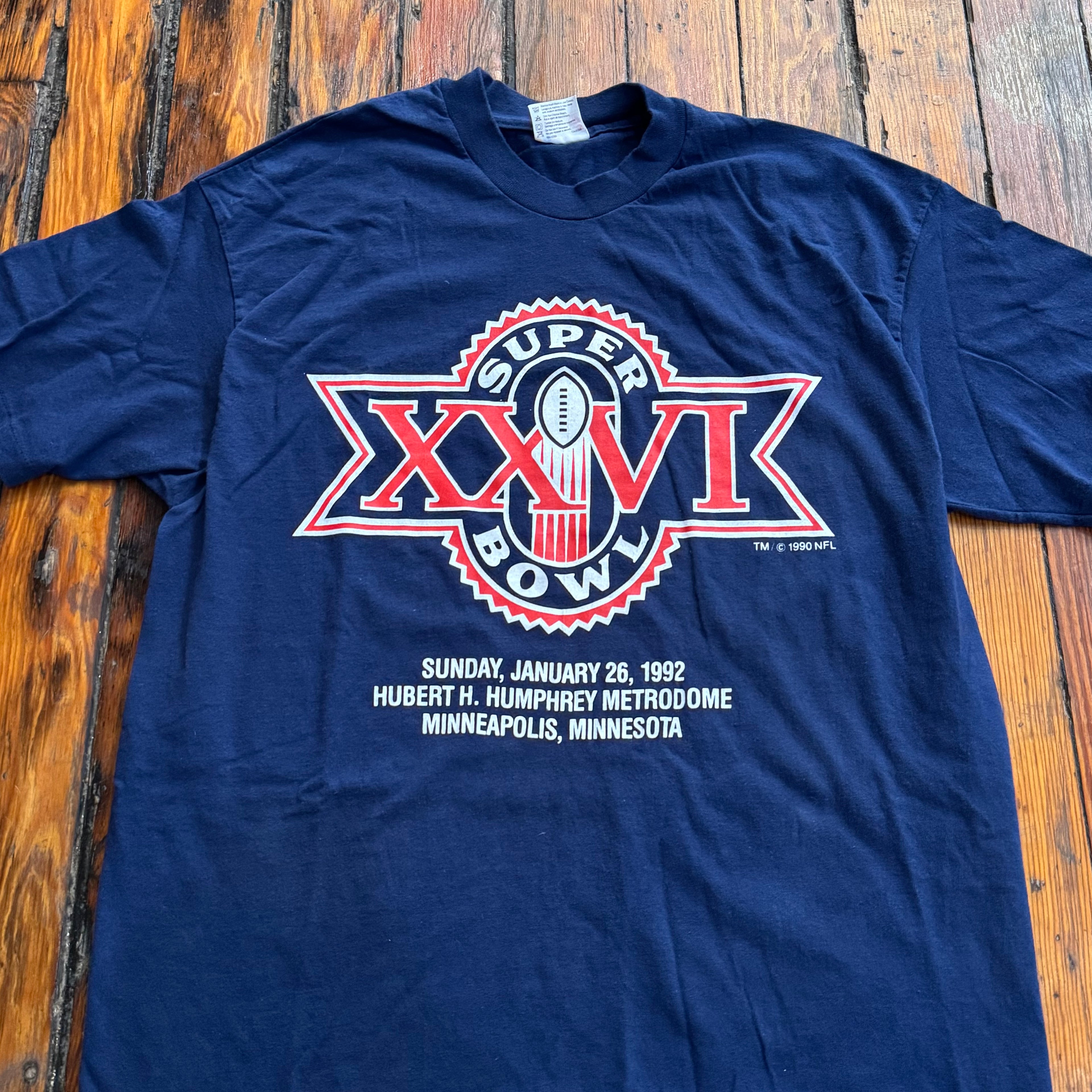 Vintage Super Bowl XXVI T-shirt Sz XL