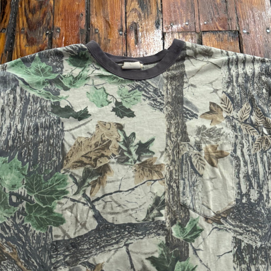 Vintage Camo Pocket T-shirt Sz XXL