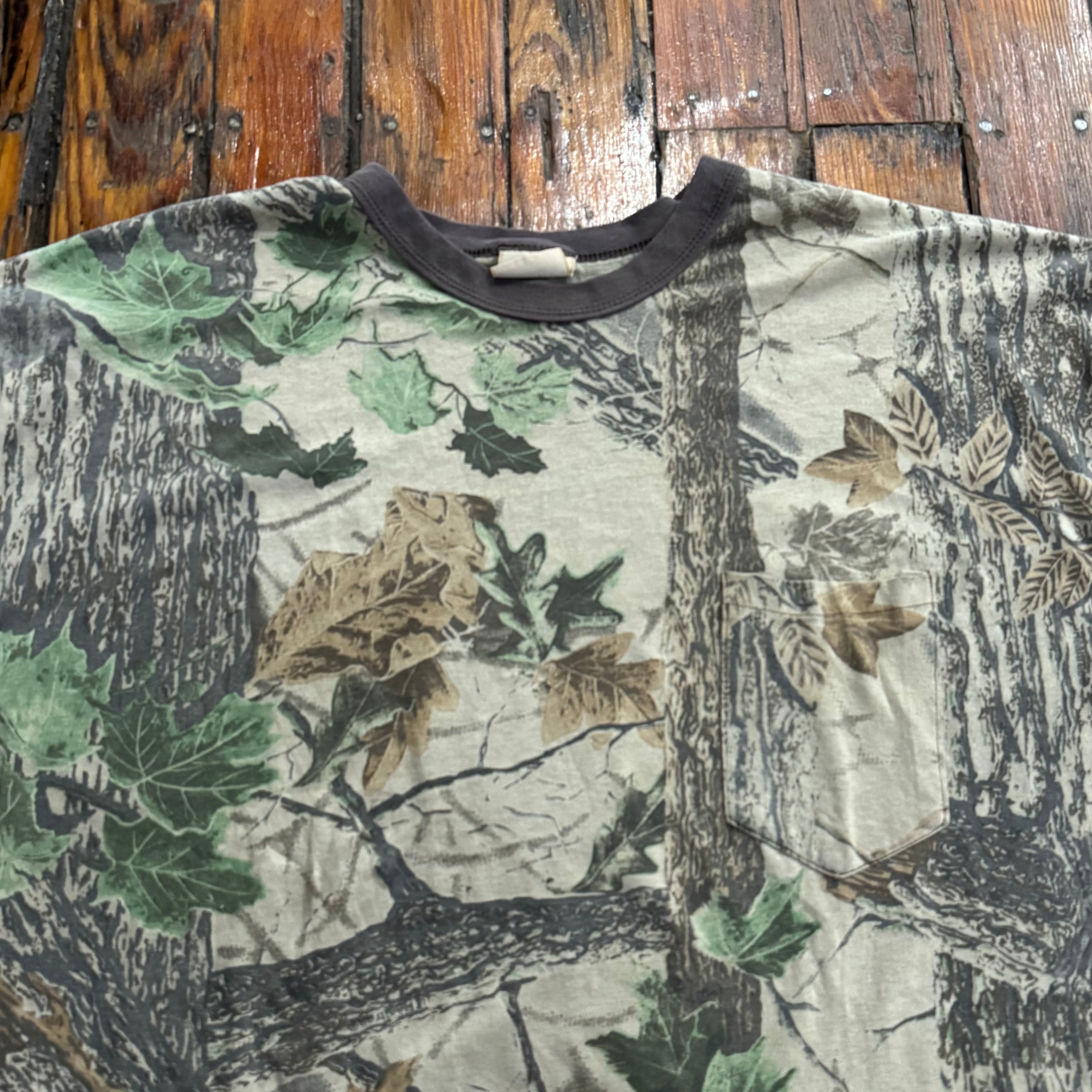 Vintage Camo Pocket T-shirt Sz XXL