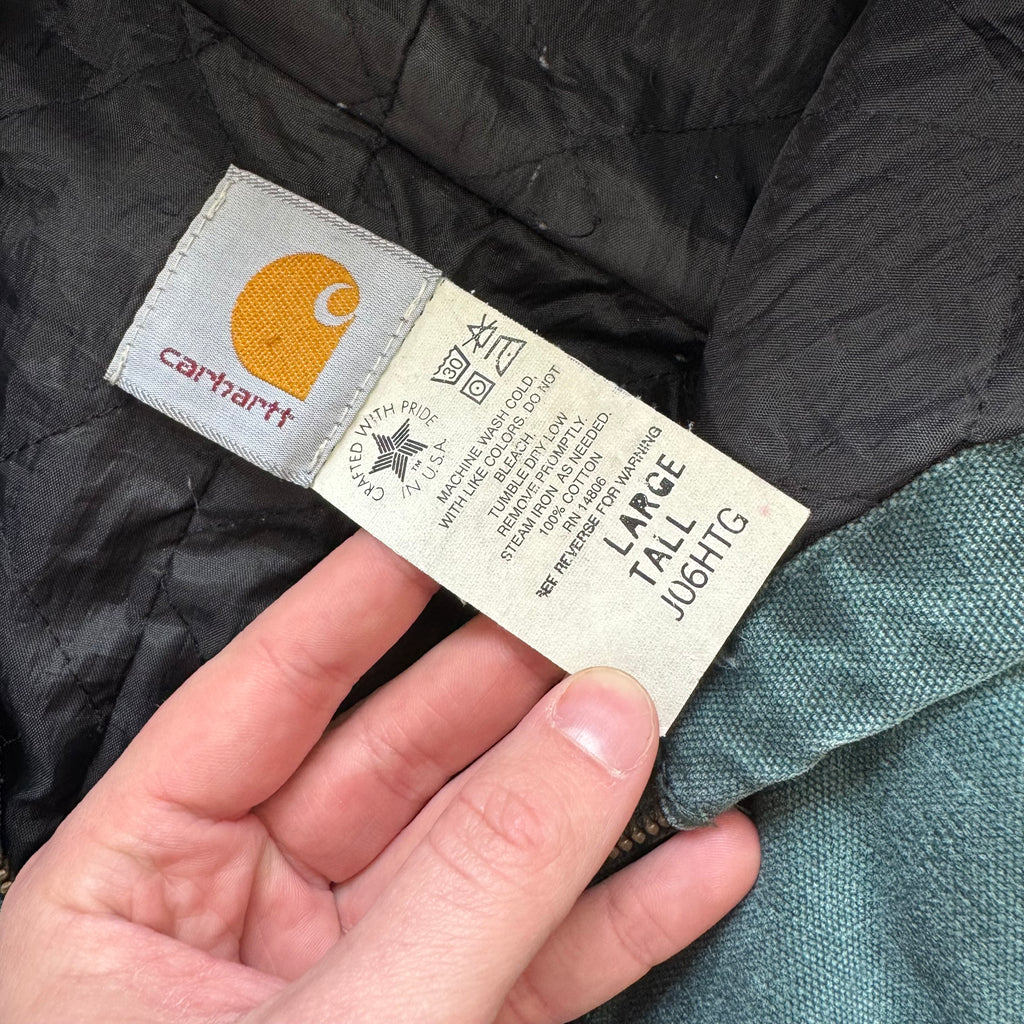 Vintage Carhartt J06HTG Hooded Jacket Sz L