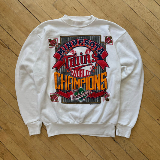 Vintage Minnesota Twins 1991 Champions CrewNeck Sz L