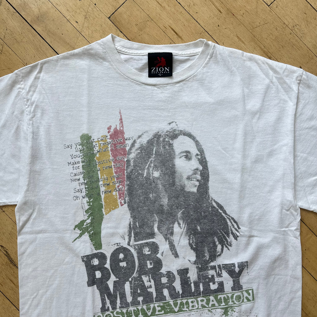 Y2K Bob Marley T-shirt Sz L
