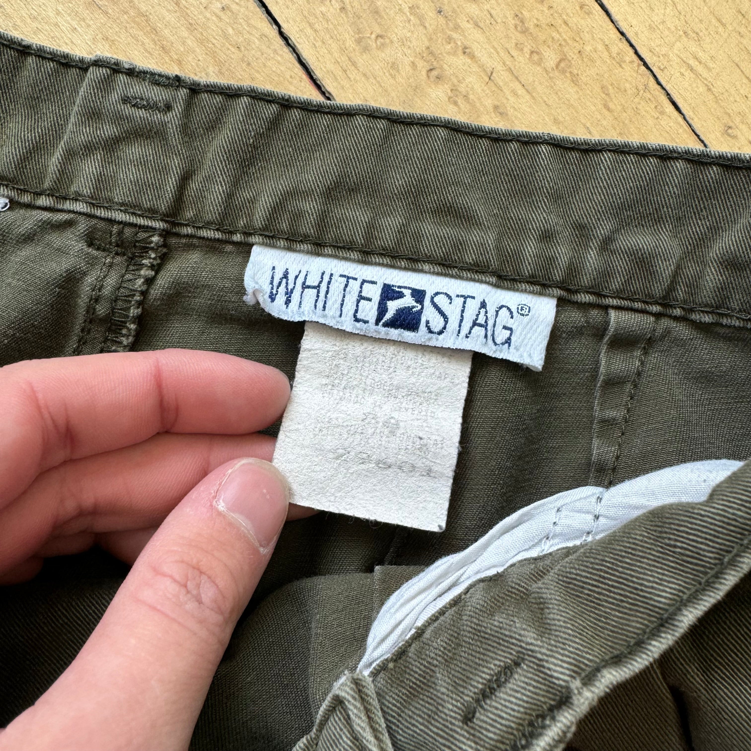 Vintage Olive White Stag Kahki Pants Sz 29