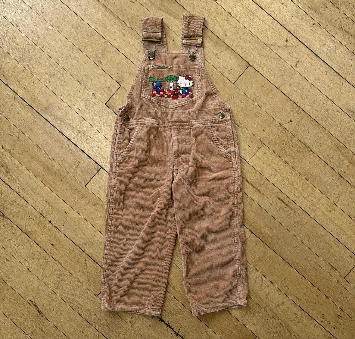 Vintage Hello Kitty Overalls Sz 2T
