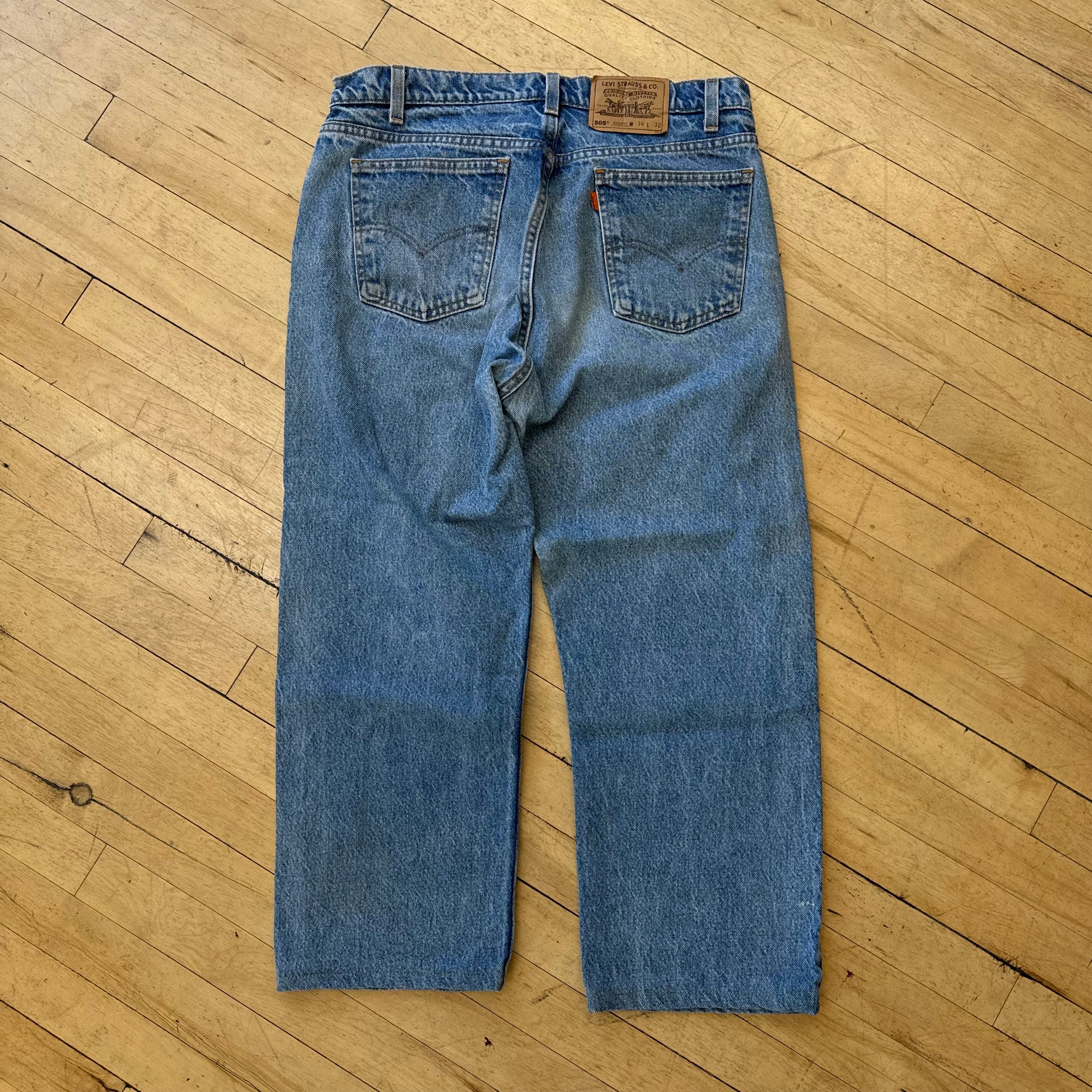 Vintage Levi Orange Tab Denim Jeans Sz 36x30