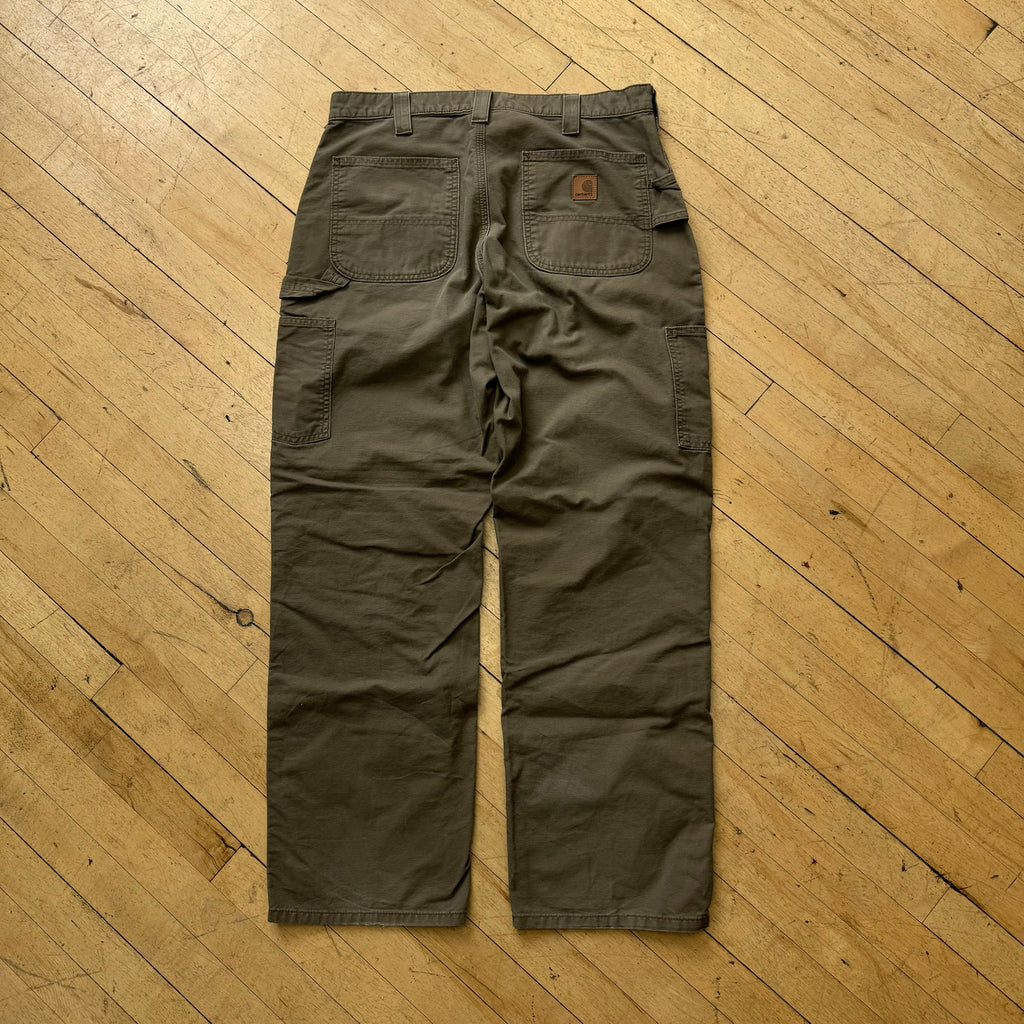 Vintage Carhartt Cargo Khaki Pants Sz 34x32