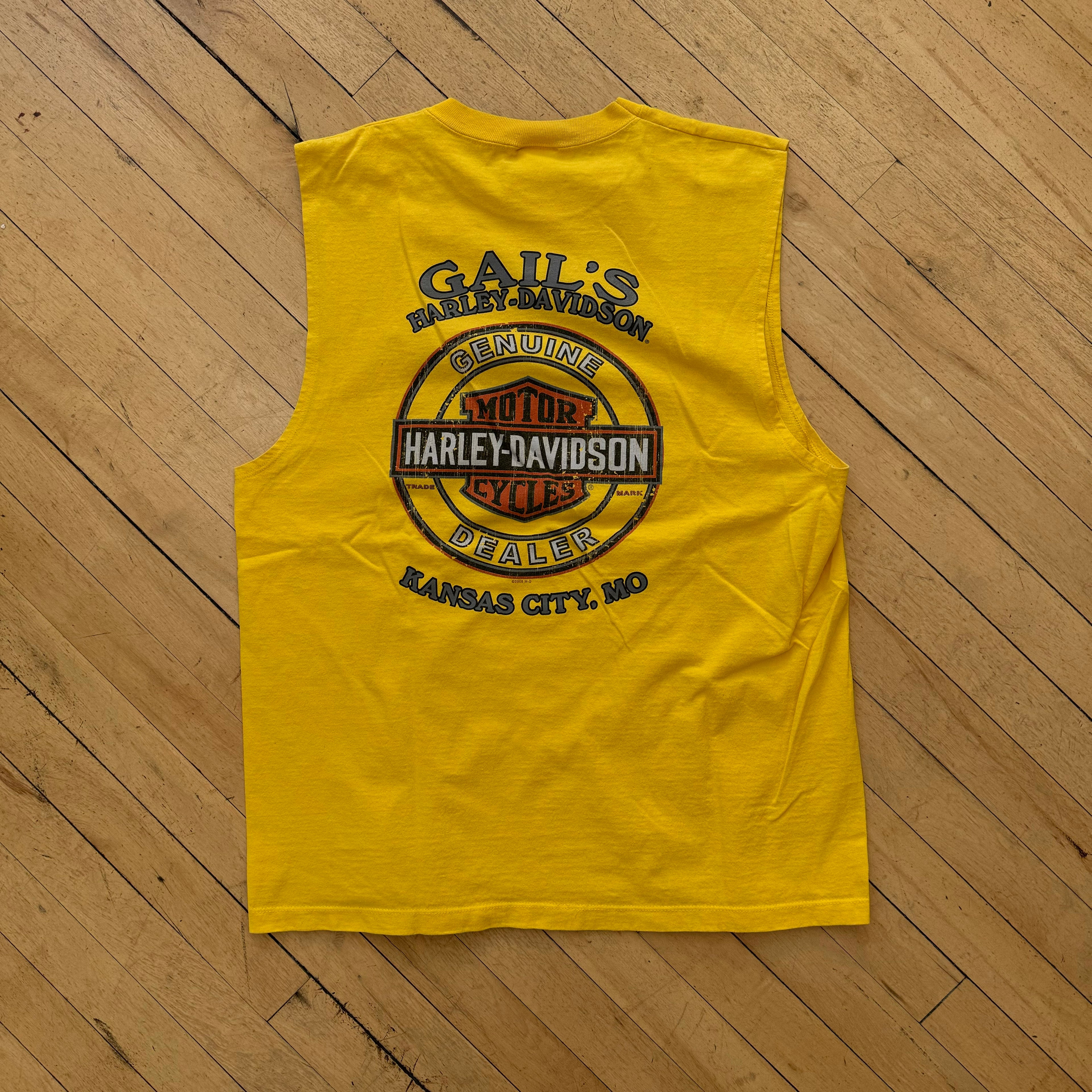 Harley Davidson Kansas City Sleeveless T-shirt Sz L