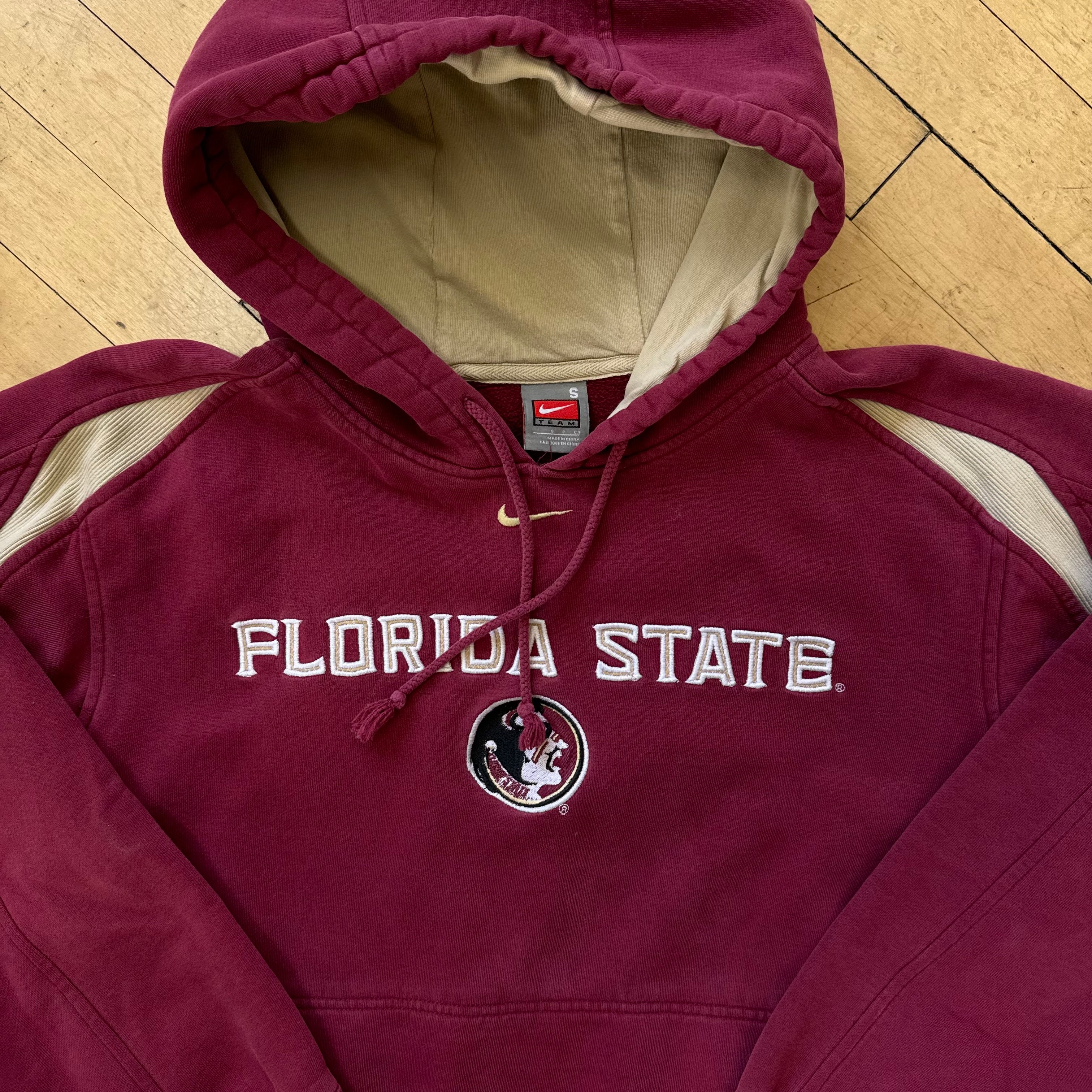 Vintage Nike Center Swoosh Flordia State Hoodie Sz M