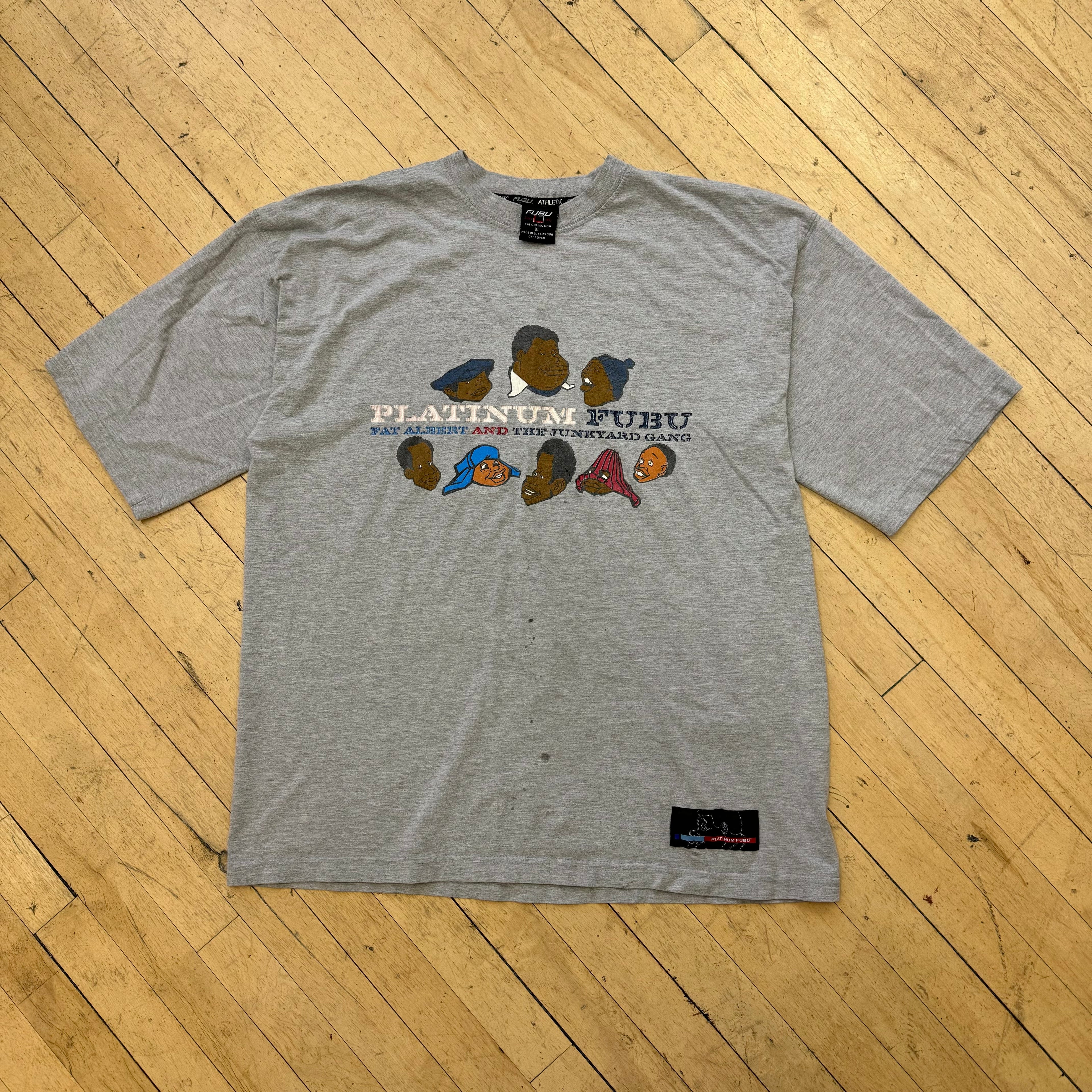 Vintage Platinum Fubu Fat Albert T-shirt Sz XL